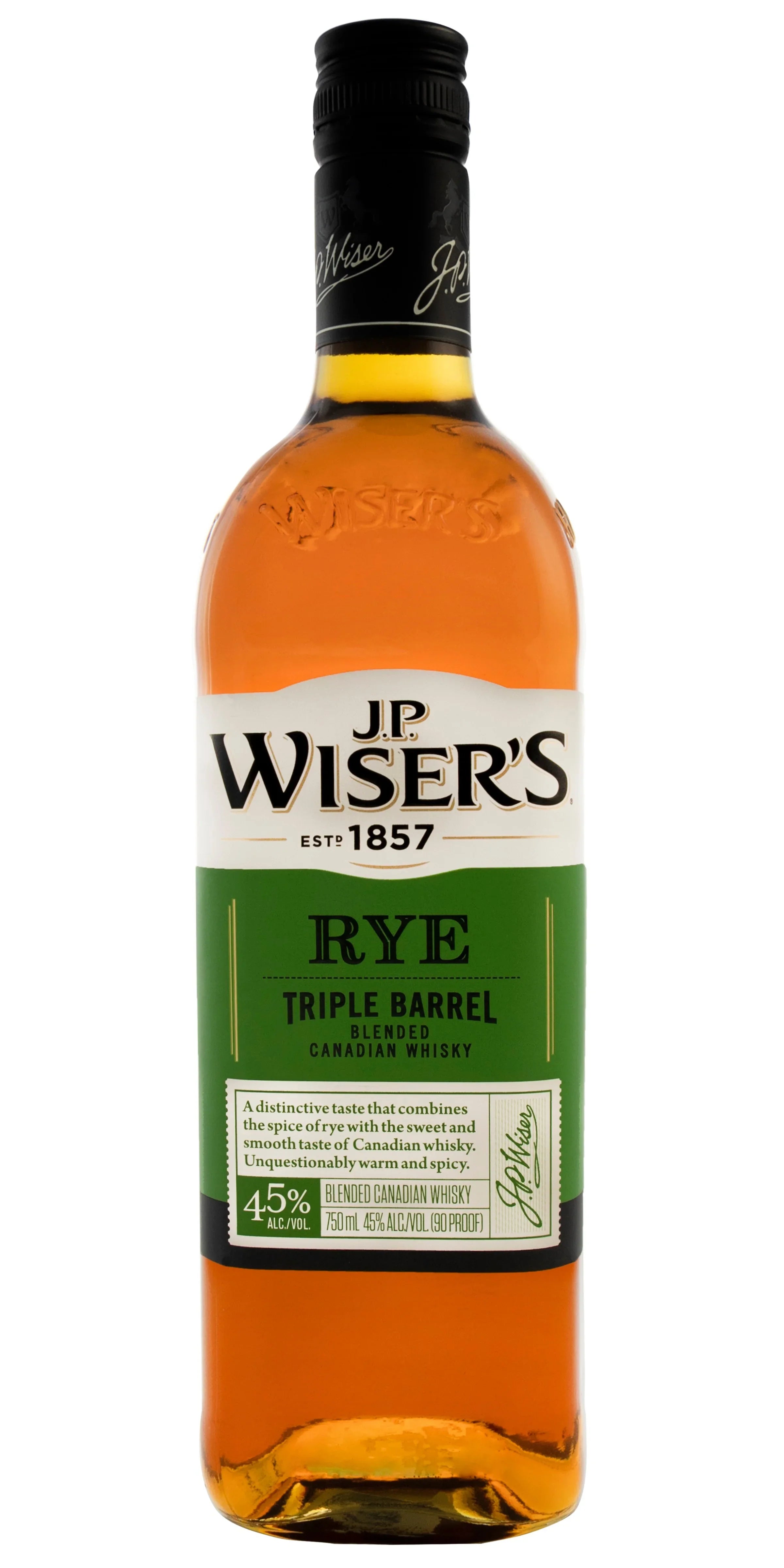 JP Wiser's Triple Barrel Rye 750ml - Captain Caskwell