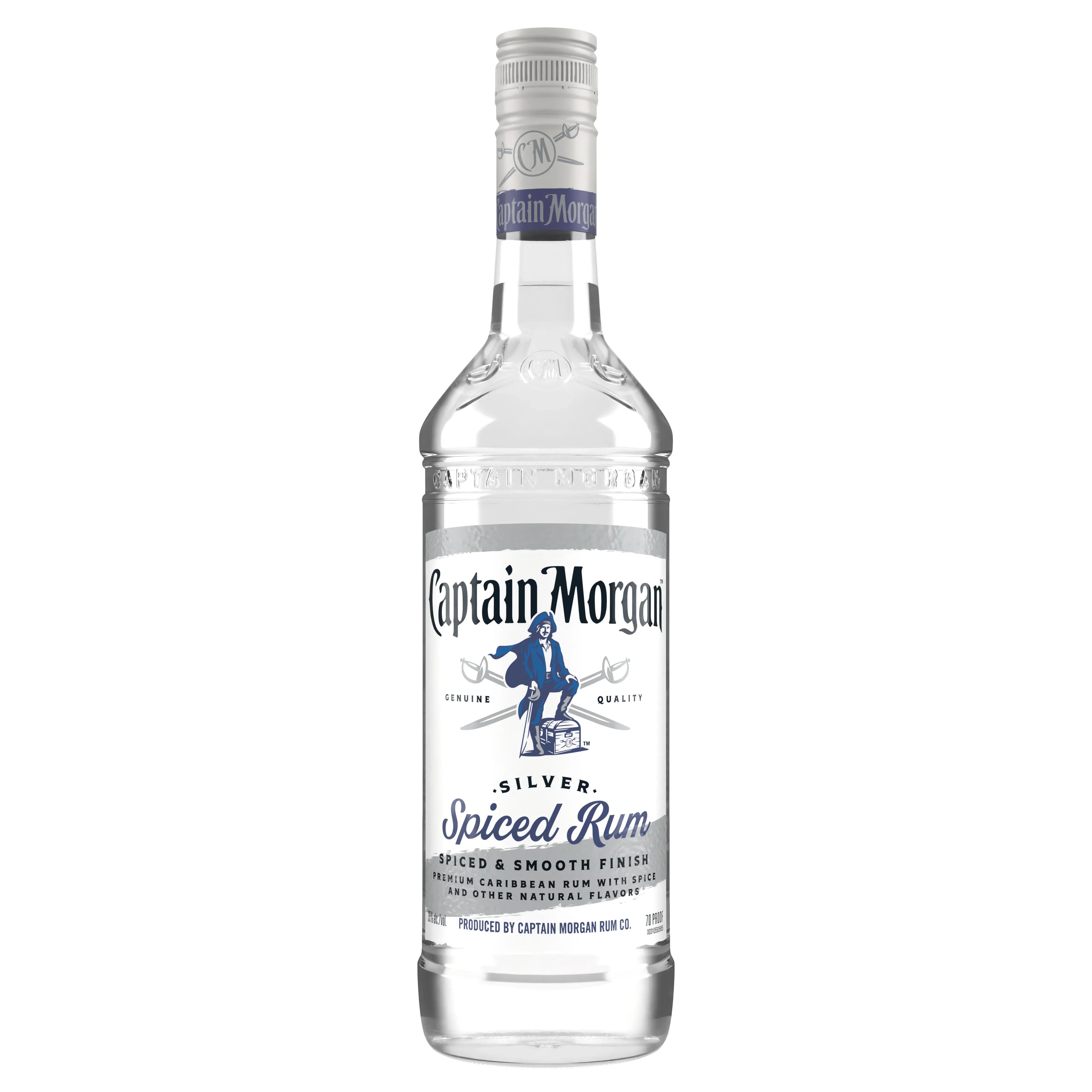 Captain Morgan Silver Spiced Rum 750ml - Captain Caskwell