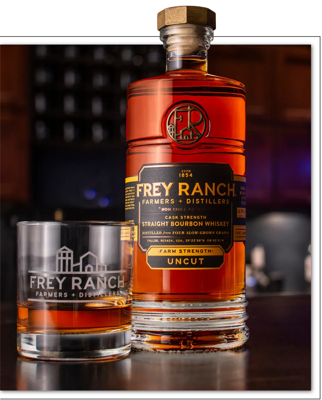 Frey Ranch Farm Strength Uncut Bourbon Whiskey 750ml - Captain Caskwell