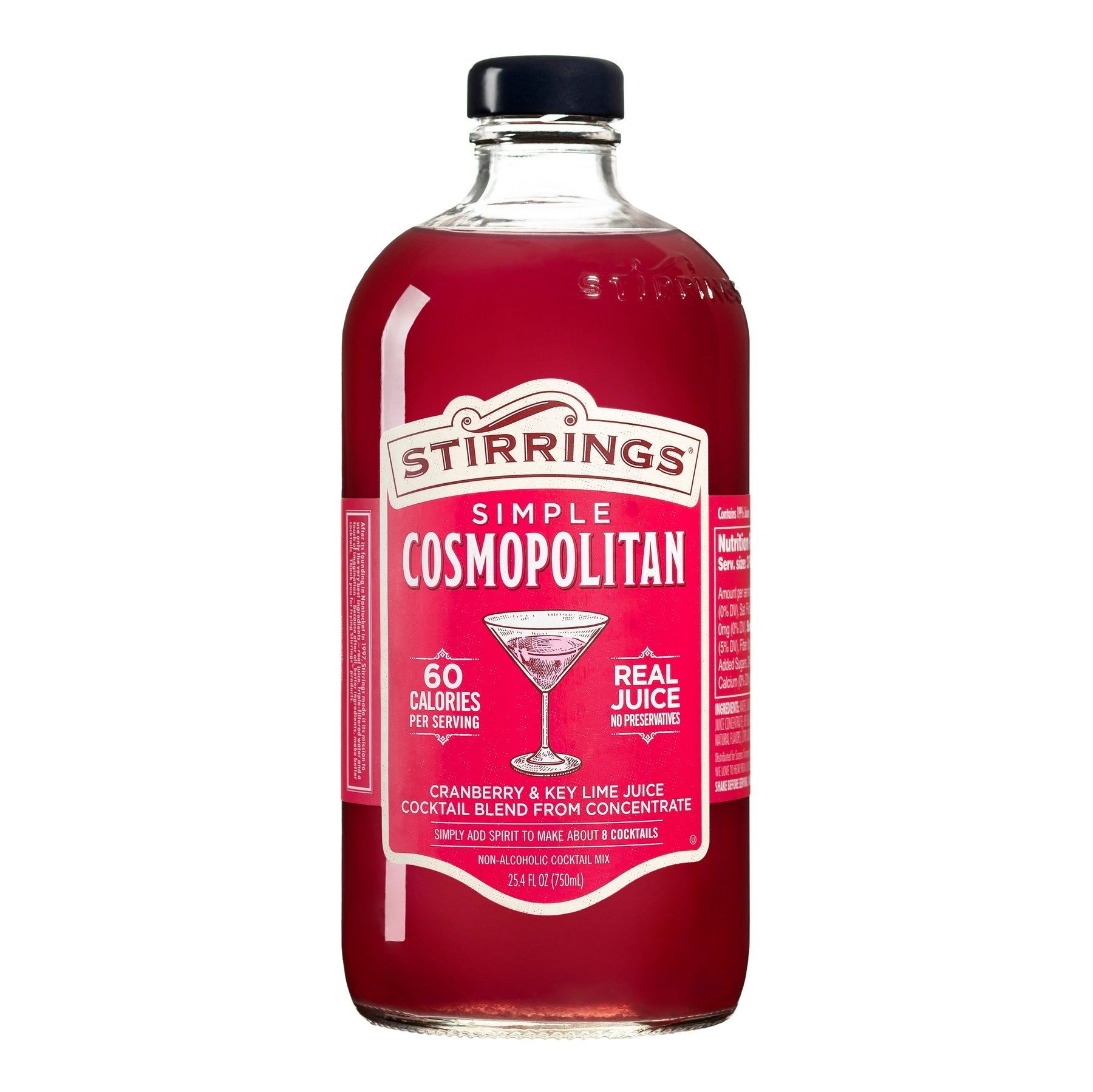 Stirrings Simple Cosmopolitan Cocktail Mix 750ml - Captain Caskwell