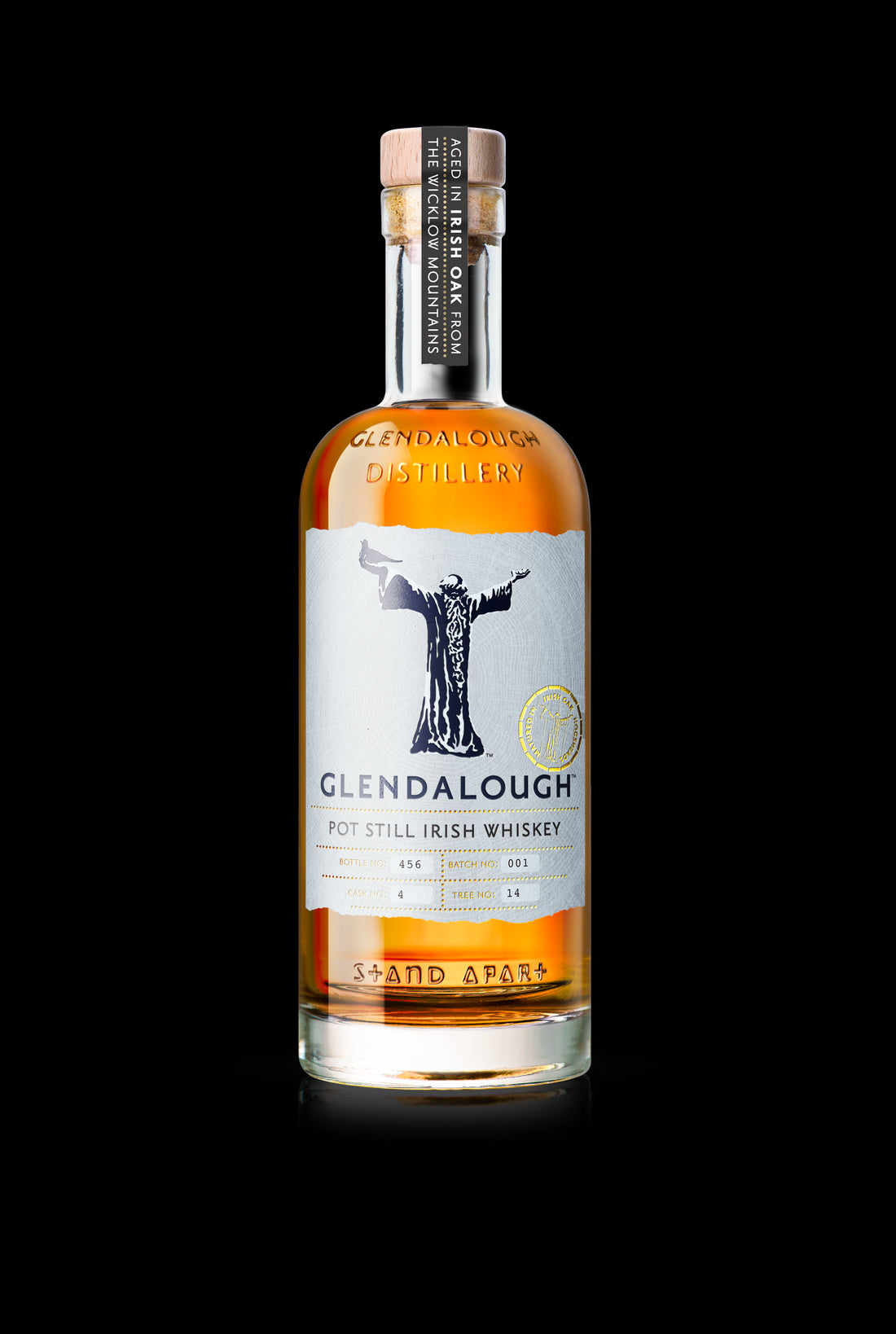 Glendalough Pot Still Irish Whiskey Irish Oak 750 ml - Captain Caskwell