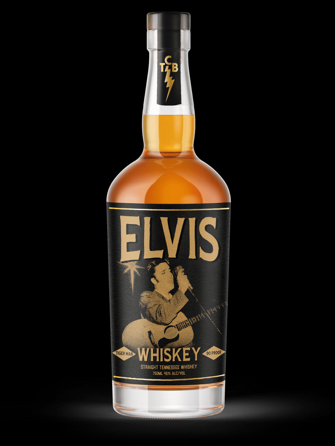 Elvis Straight Tennessee Whiskey 750ml - Captain Caskwell