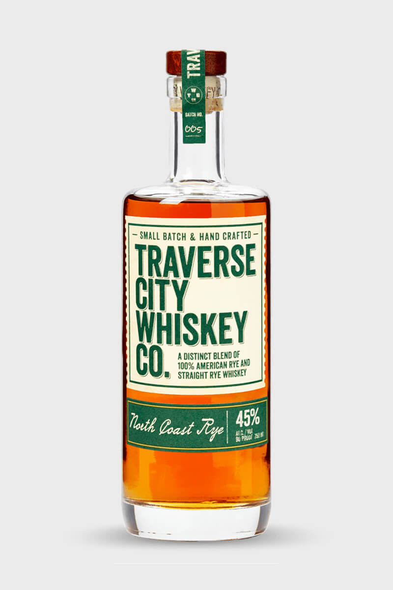 Traverse City Small Batch & Hand Crafted North Coast Rye 750 ml - Captain Caskwell