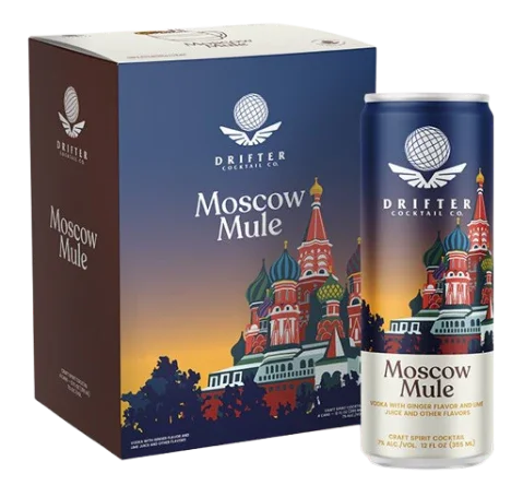 Drifter Craft Cocktails Moscow Mule - 4pk 12oz - Captain Caskwell
