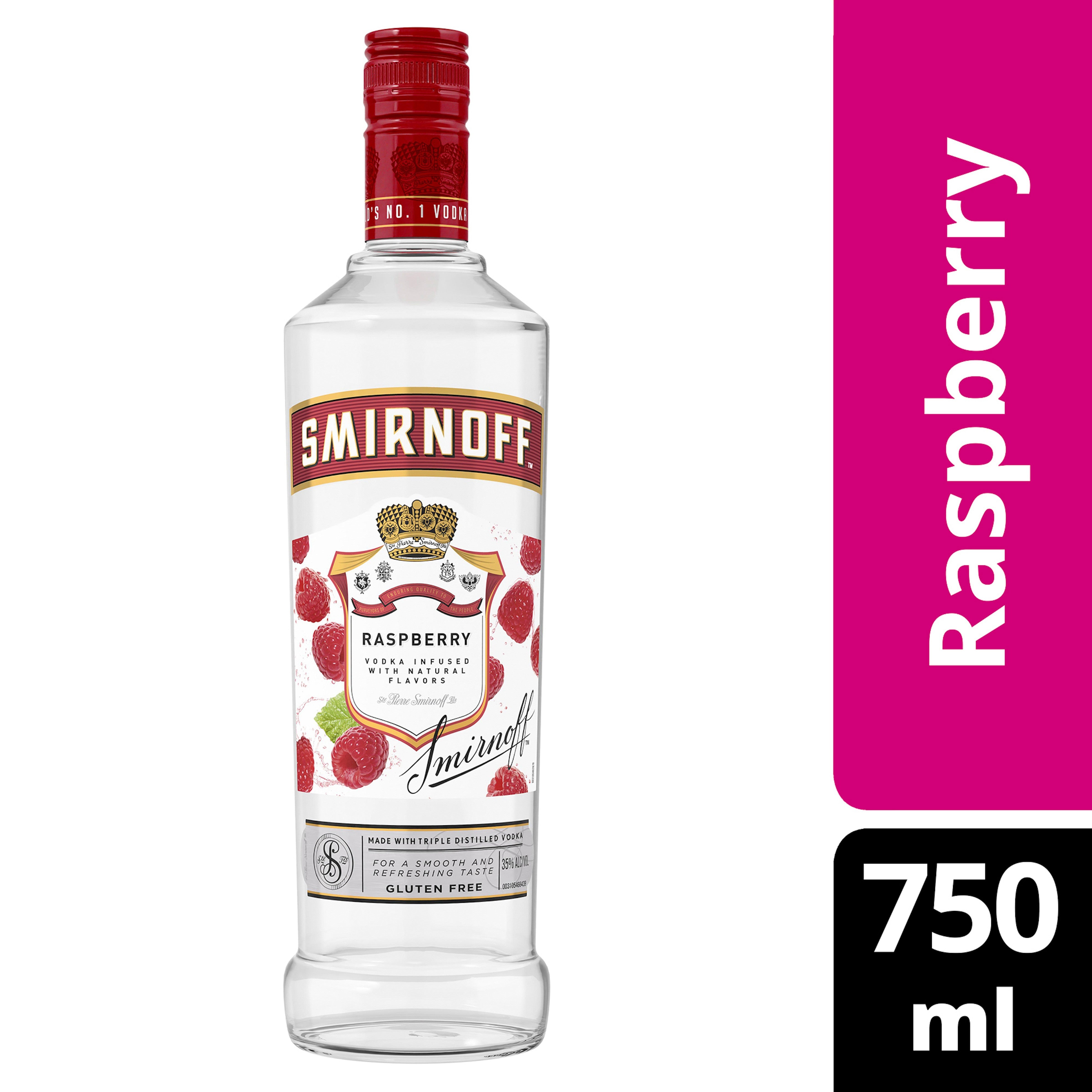 Smirnoff Rasberry Infused 750 ml - Captain Caskwell