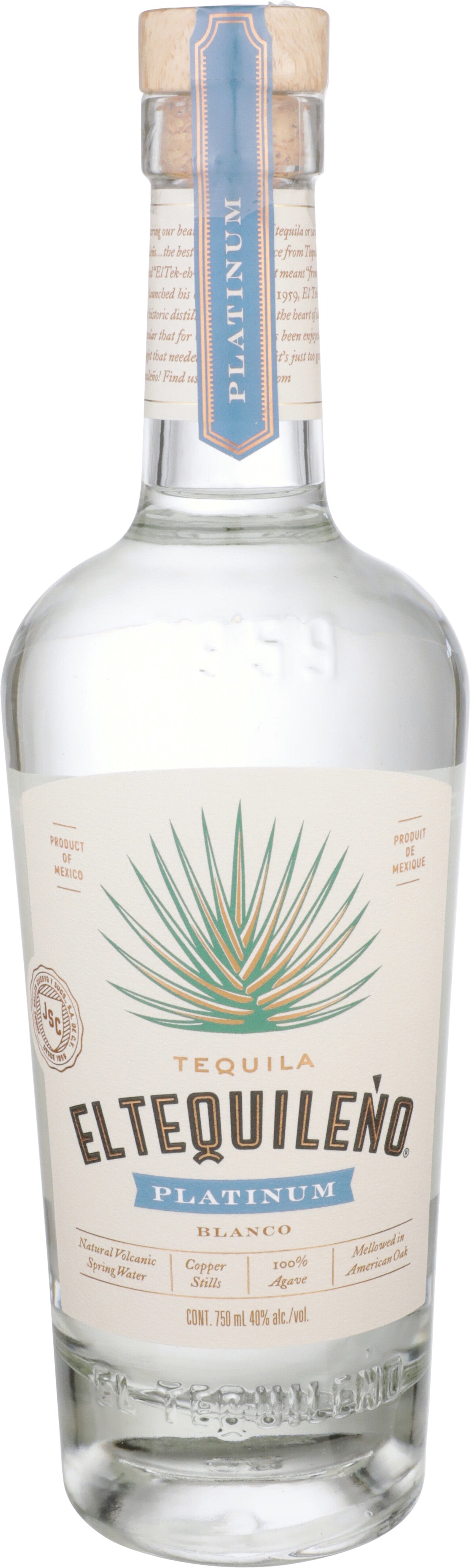 El Tequileno Platinum Blanco 750 ml - Captain Caskwell