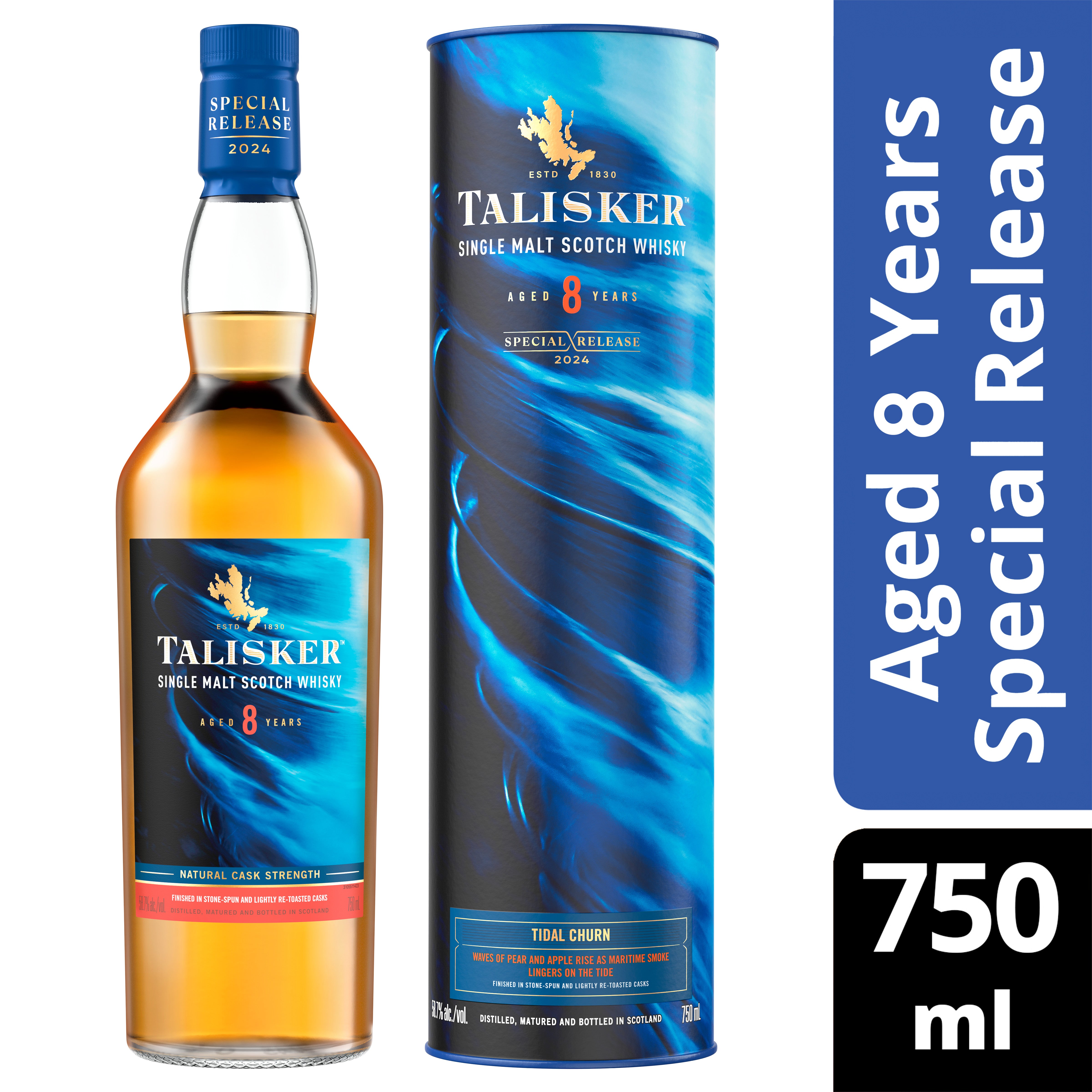 Talisker Special Release Tidal Churn Single Malt Scotch 8 year 750 ML - Captain Caskwell