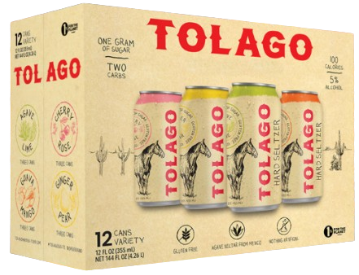 Tolago Agave Lime Ginger Pear Hard Seltzer Variety (12 Pack) 355 ML - Captain Caskwell