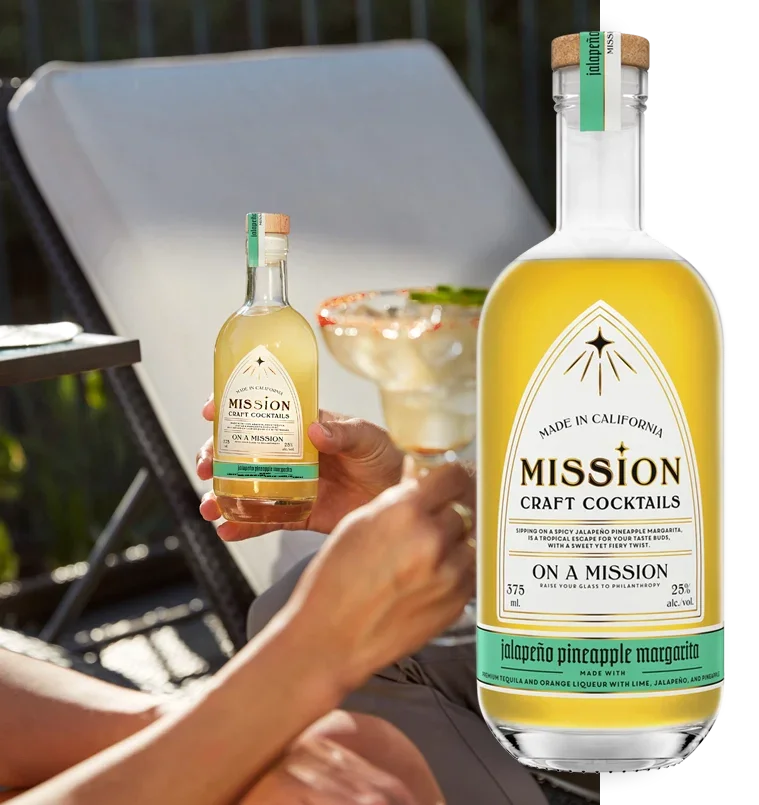 Mission Craft Cocktails Jalapeno Pineapple Margarita 375 ml - Captain Caskwell