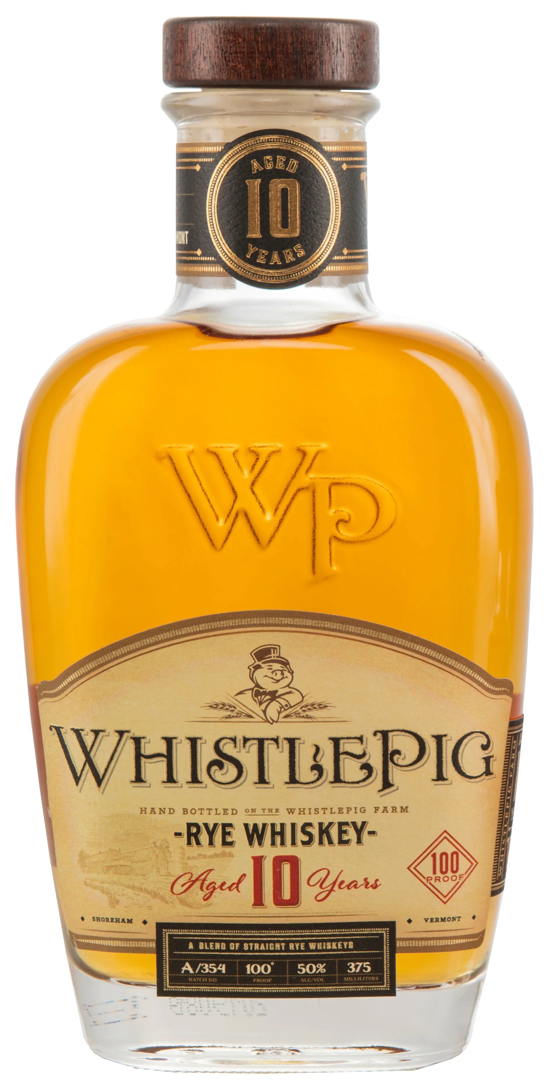 Whistlepig 10 year Straight Rye 375 ml - Captain Caskwell