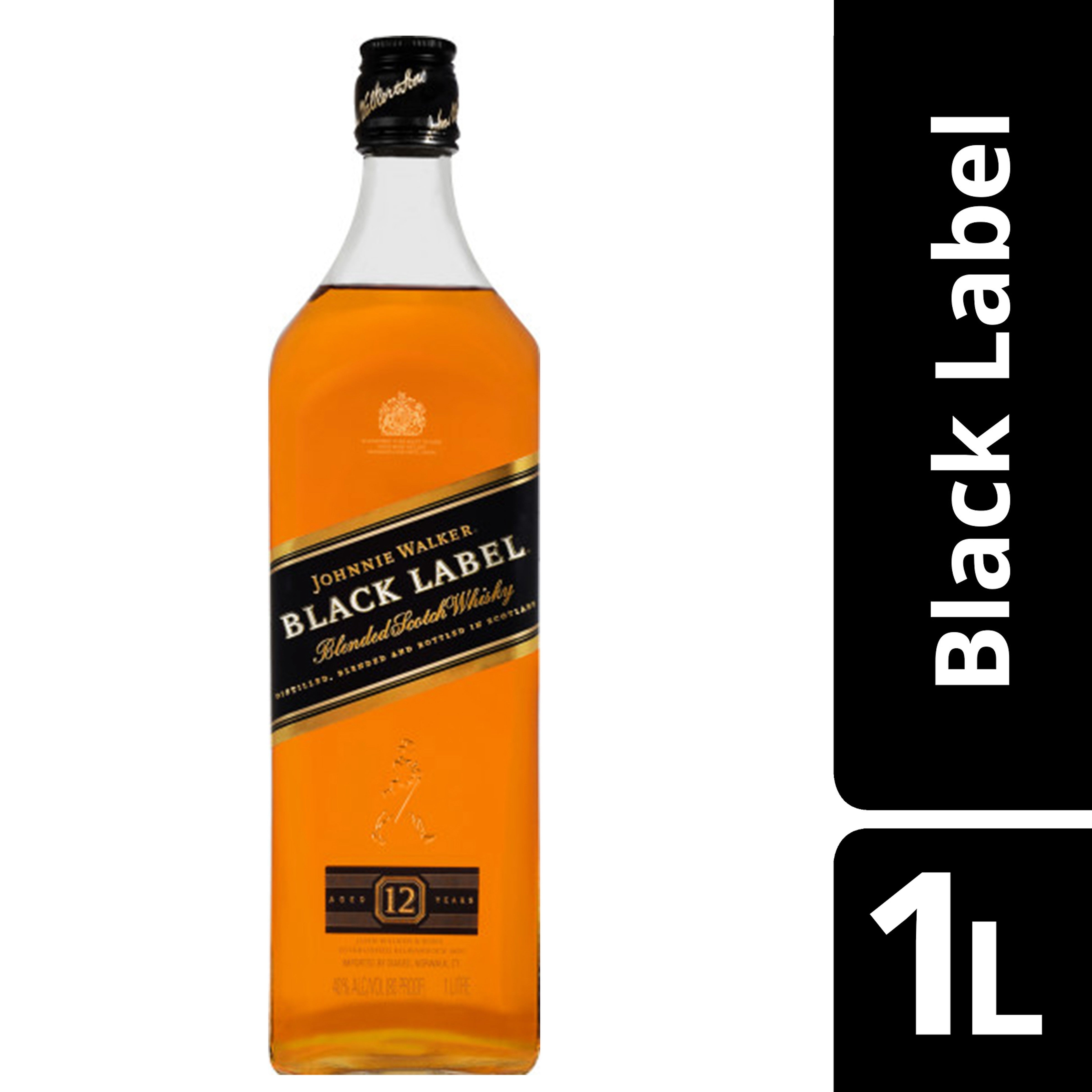 Johnnie Walker Black Label 12 year 1 L - Captain Caskwell