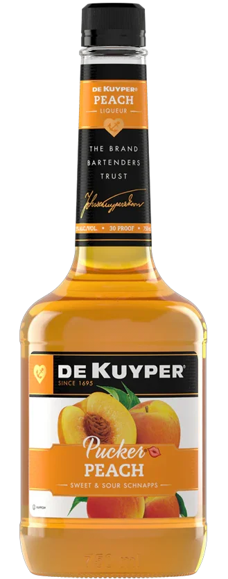 De Kuyper Pucker Peach Schnapps 750ml - Captain Caskwell