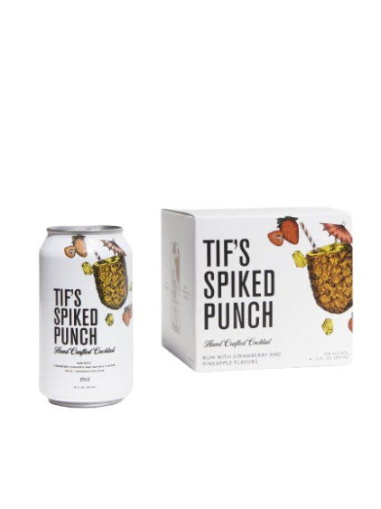 Tif's Spiked Punch (4 pack) 355ml - Captain Caskwell