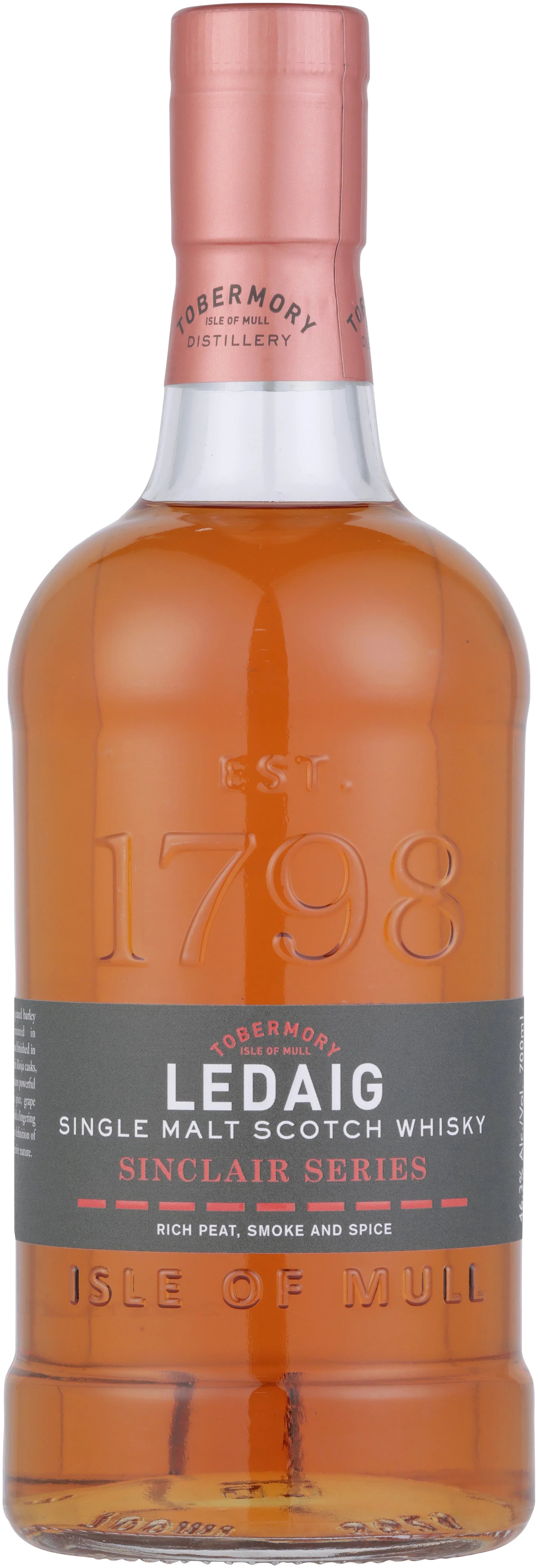Ledaig Single Malt Scotch Sinclair Series Isle of Mule Rioja Cask Finish 700 ml - Captain Caskwell