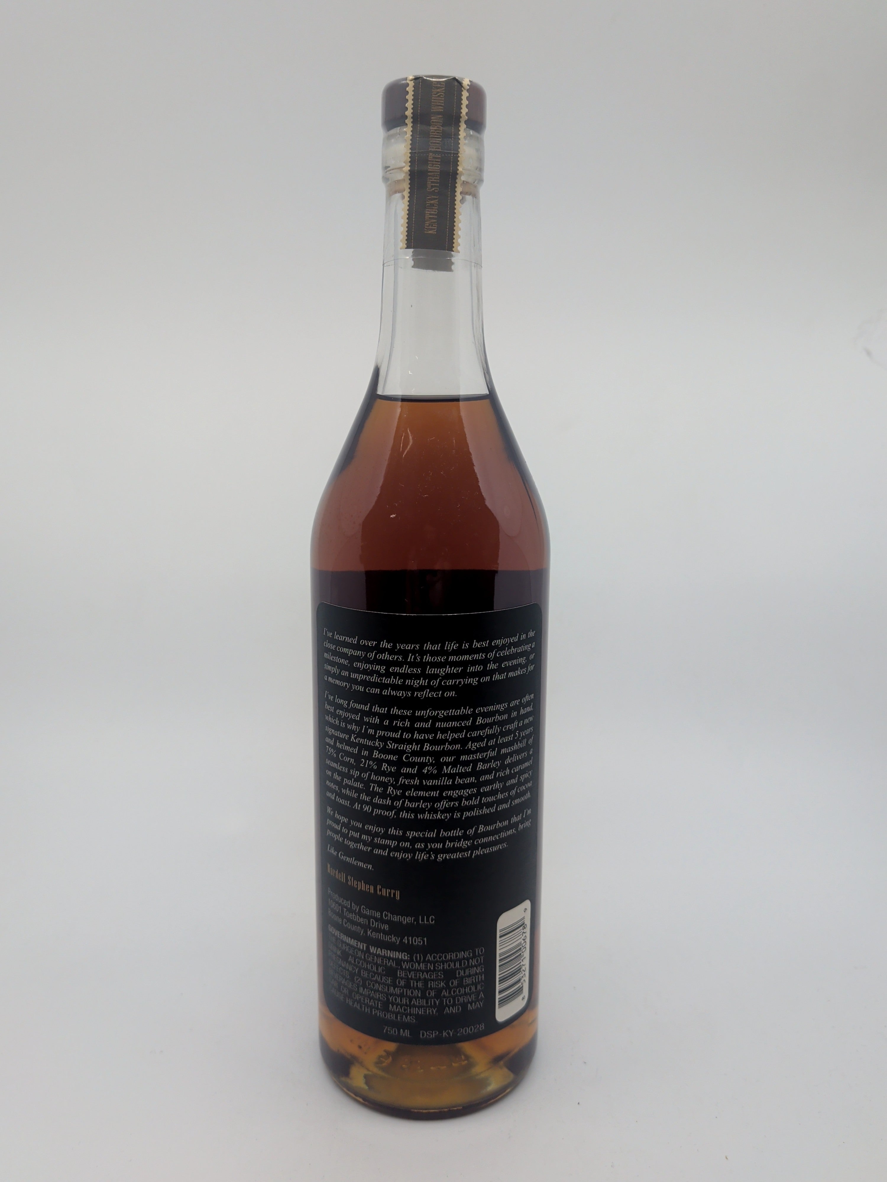 Gentleman's Cut Kentucky Straight Bourbon Whiskey (Game Changer) 750 ml