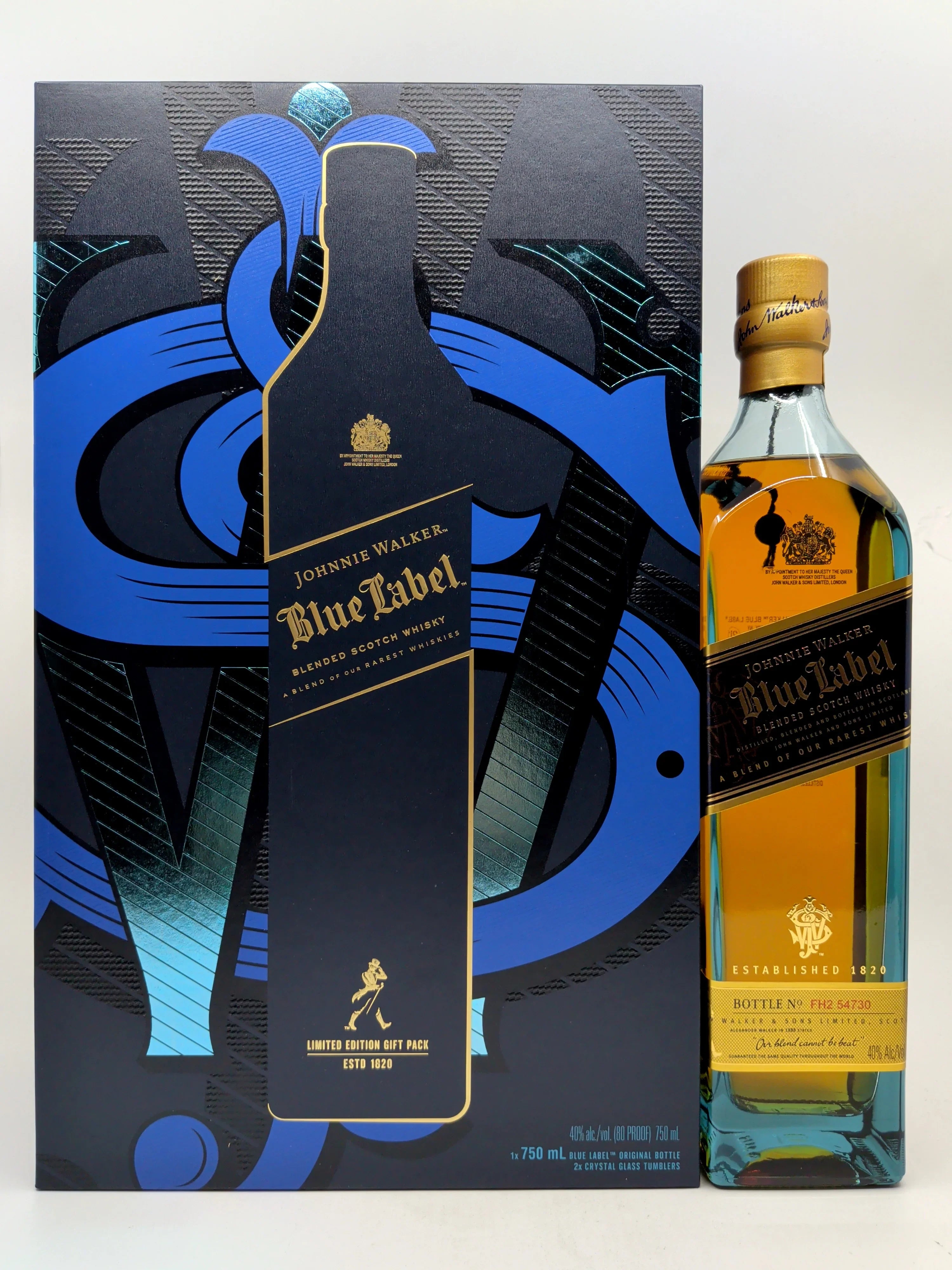 Johnnie Walker Blue Label /w gift set 750 ml