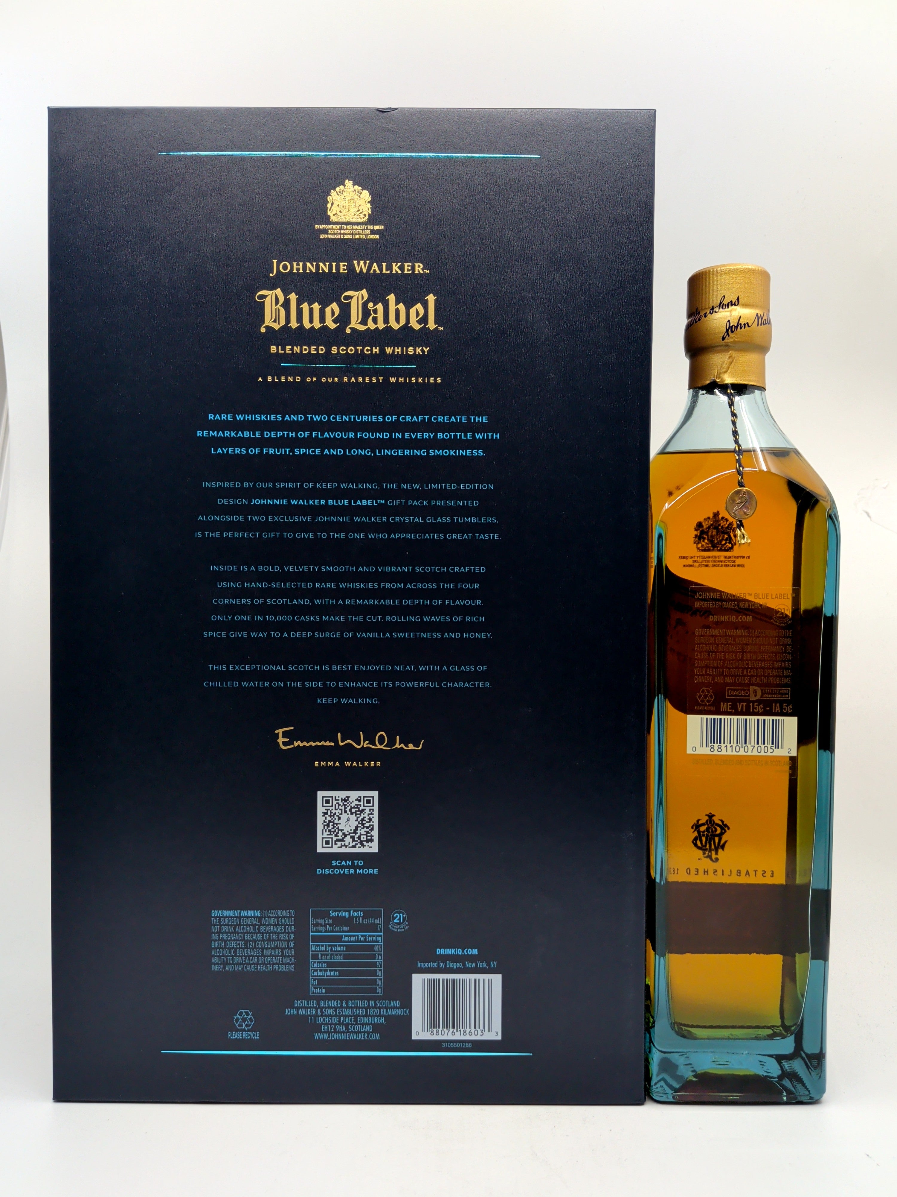 Johnnie Walker Blue Label /w gift set 750 ml