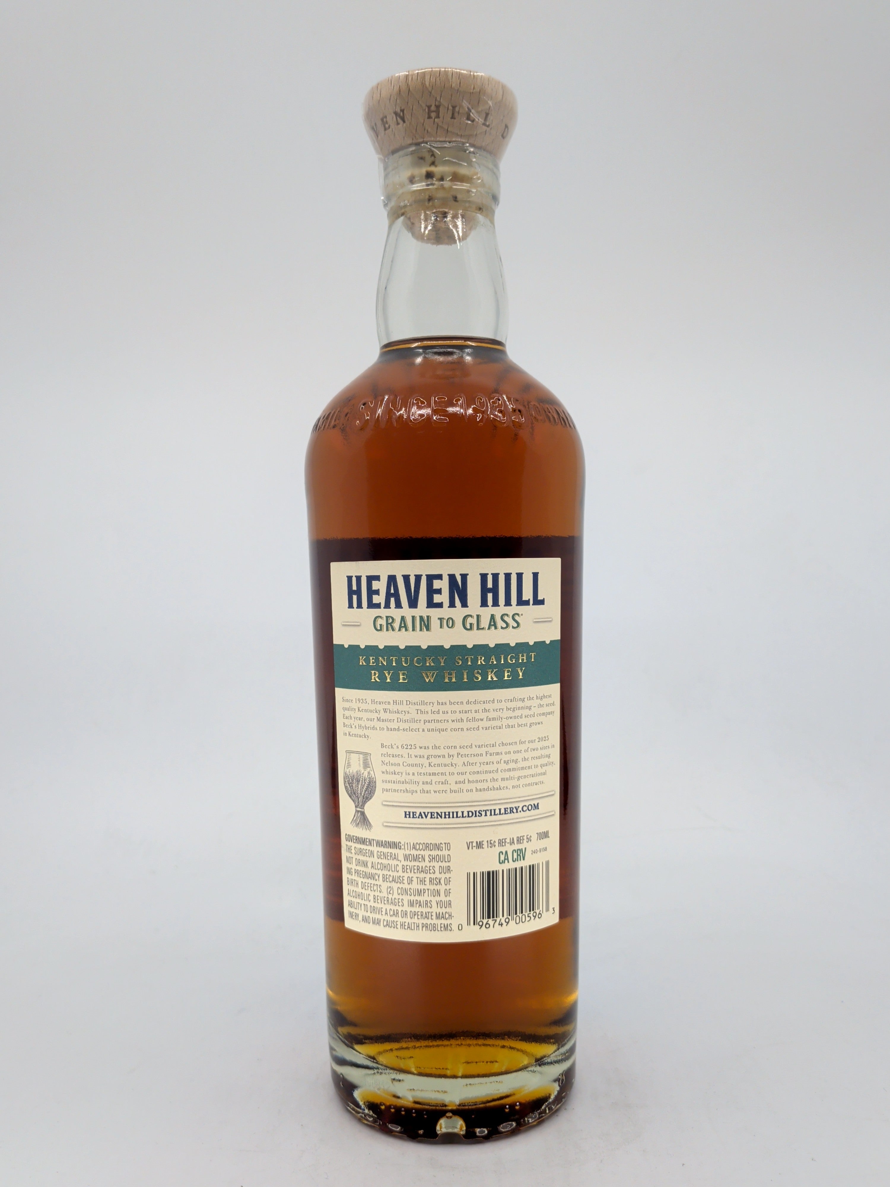 Heaven Hill Grain To Glass Kentucky Straight Rye Whiskey 700 ml