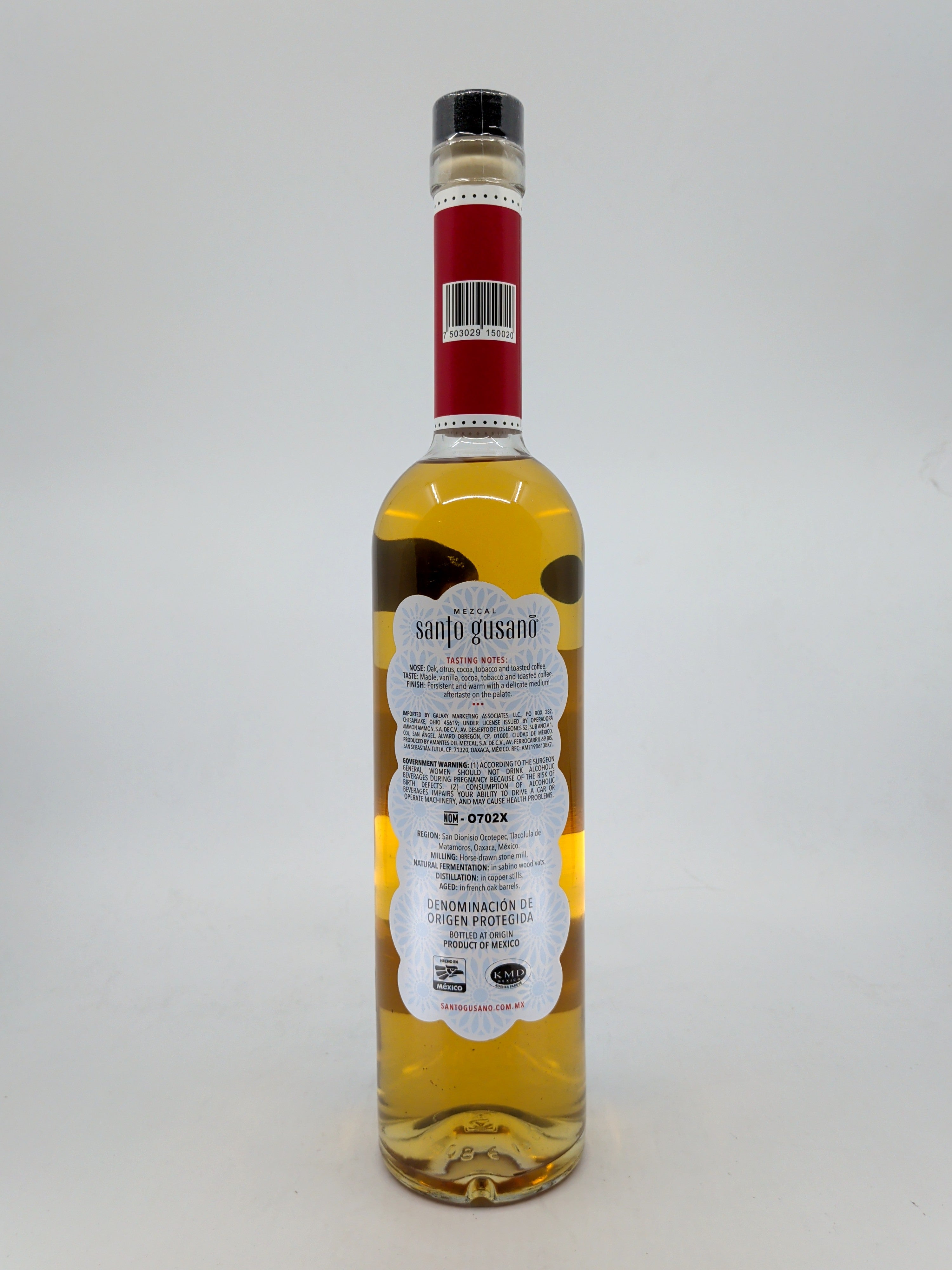 Santo Gusano Reposado 750 ML