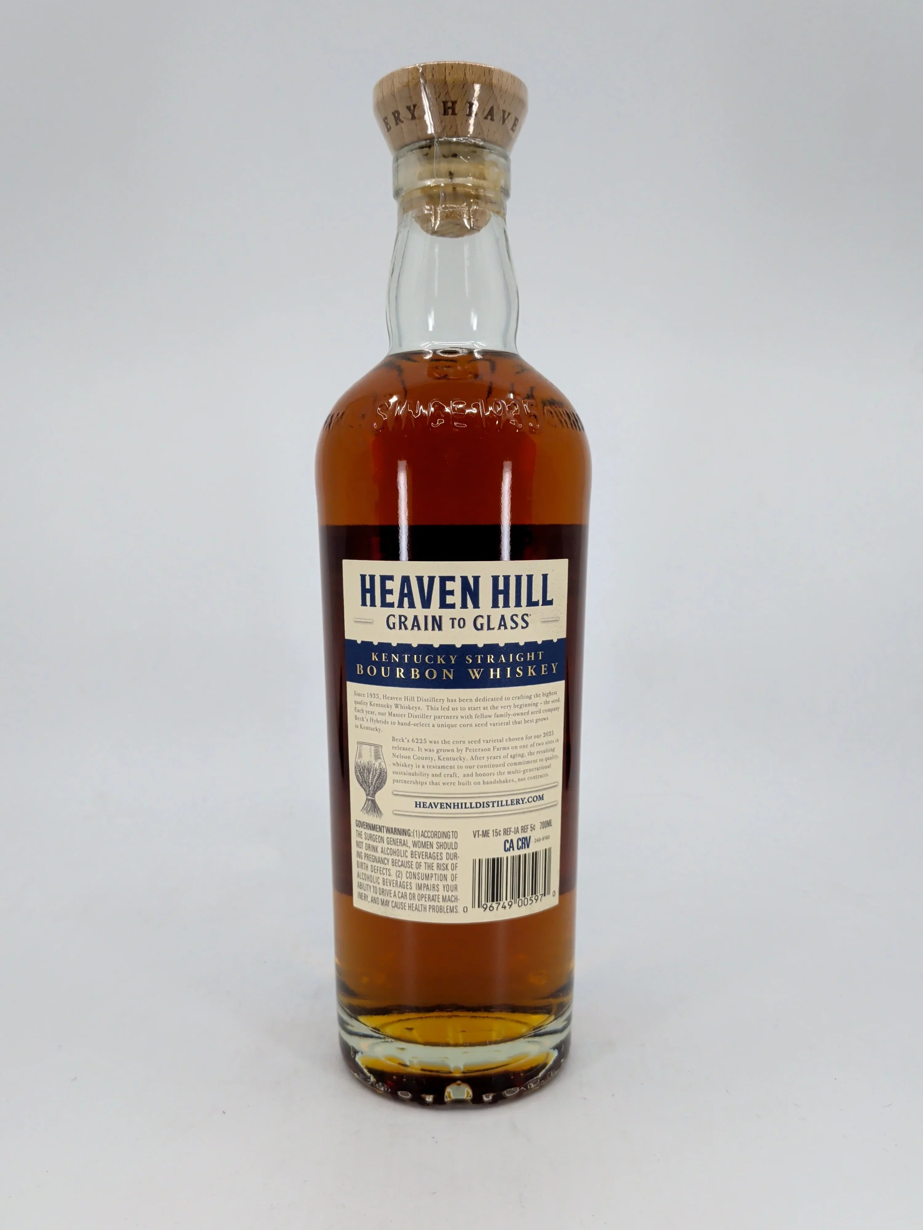 Heaven Hill Grain To Glass Kentucky Straight Bourbon Whiskey 700ml