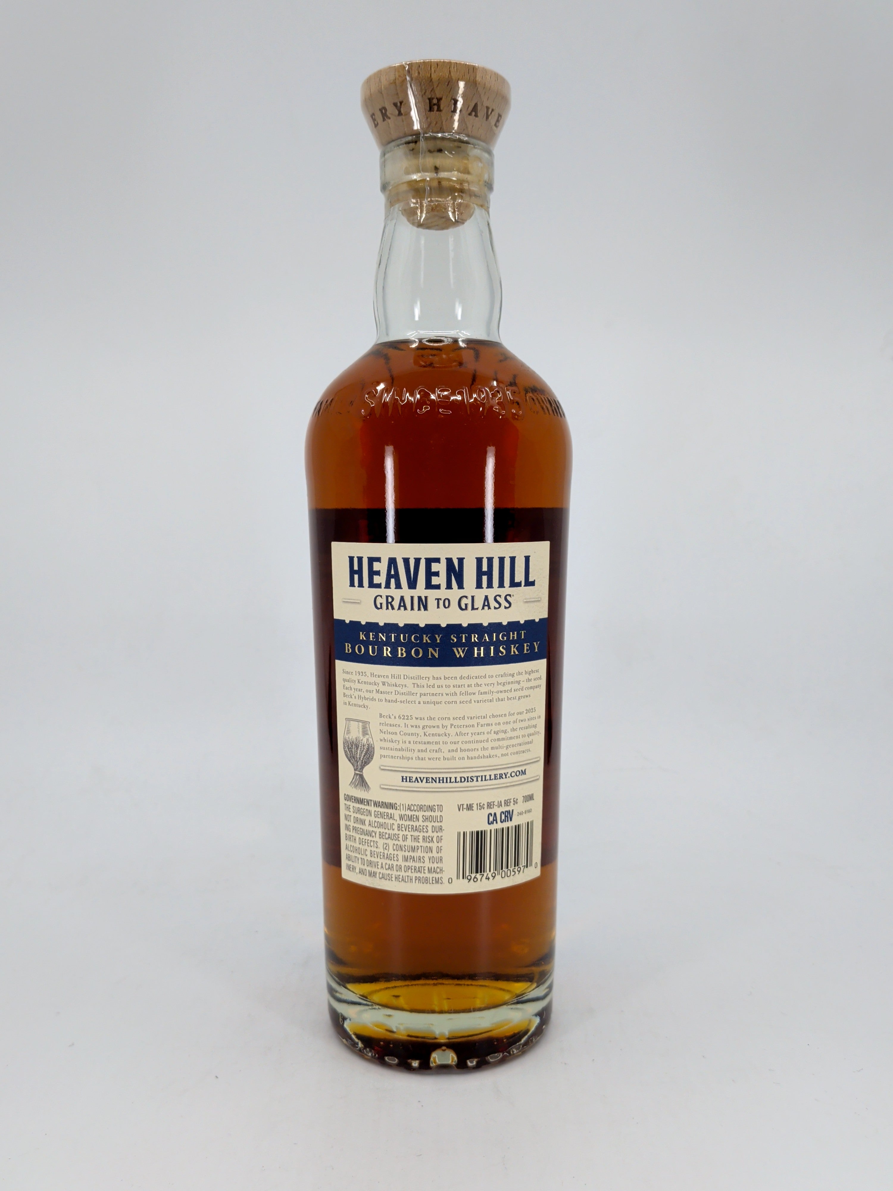 Heaven Hill Grain To Glass Kentucky Straight Bourbon Whiskey 700ml