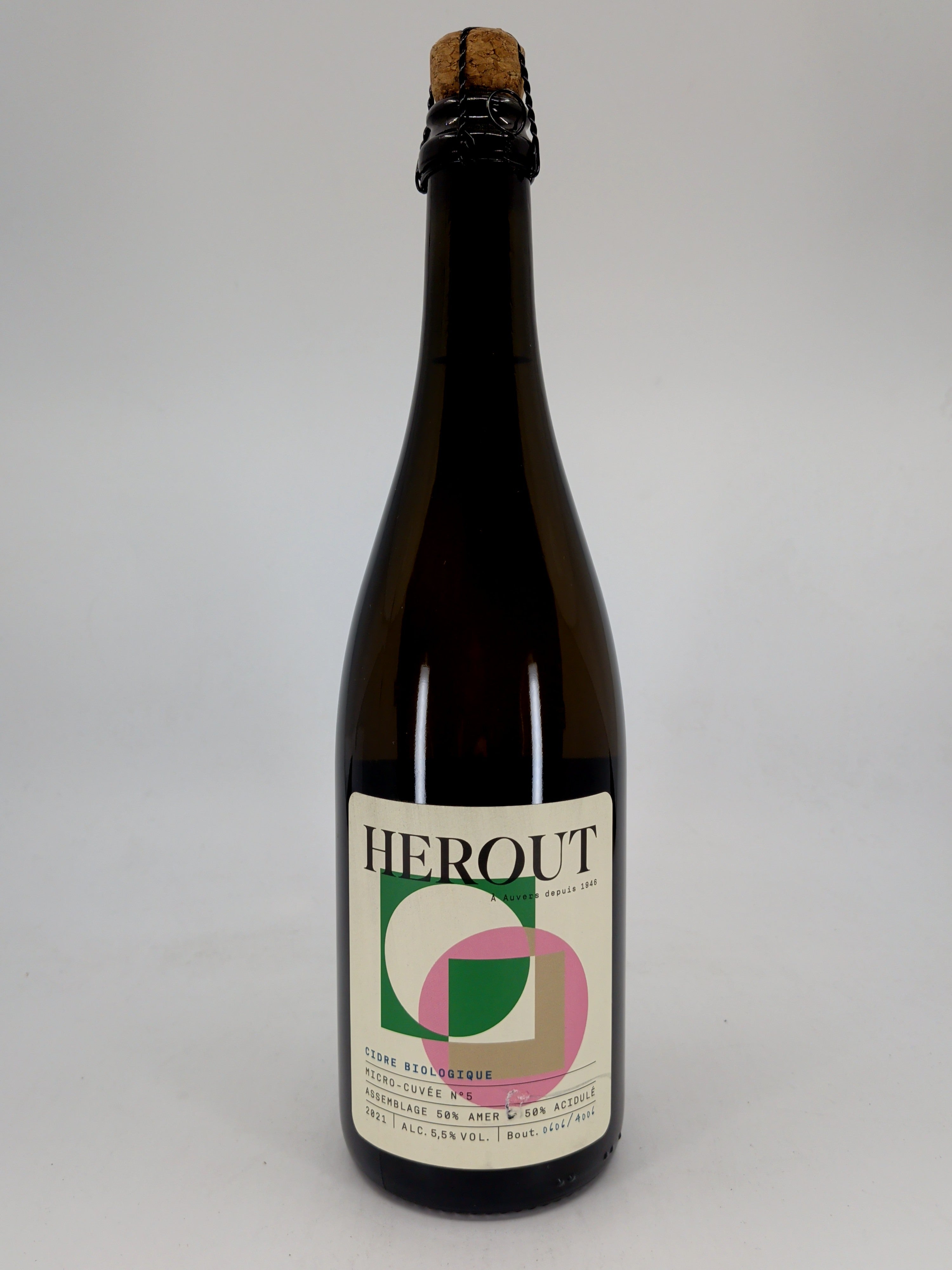 Herout Cidre Biologique Micro- Cuvee No 5 2021 750 ML