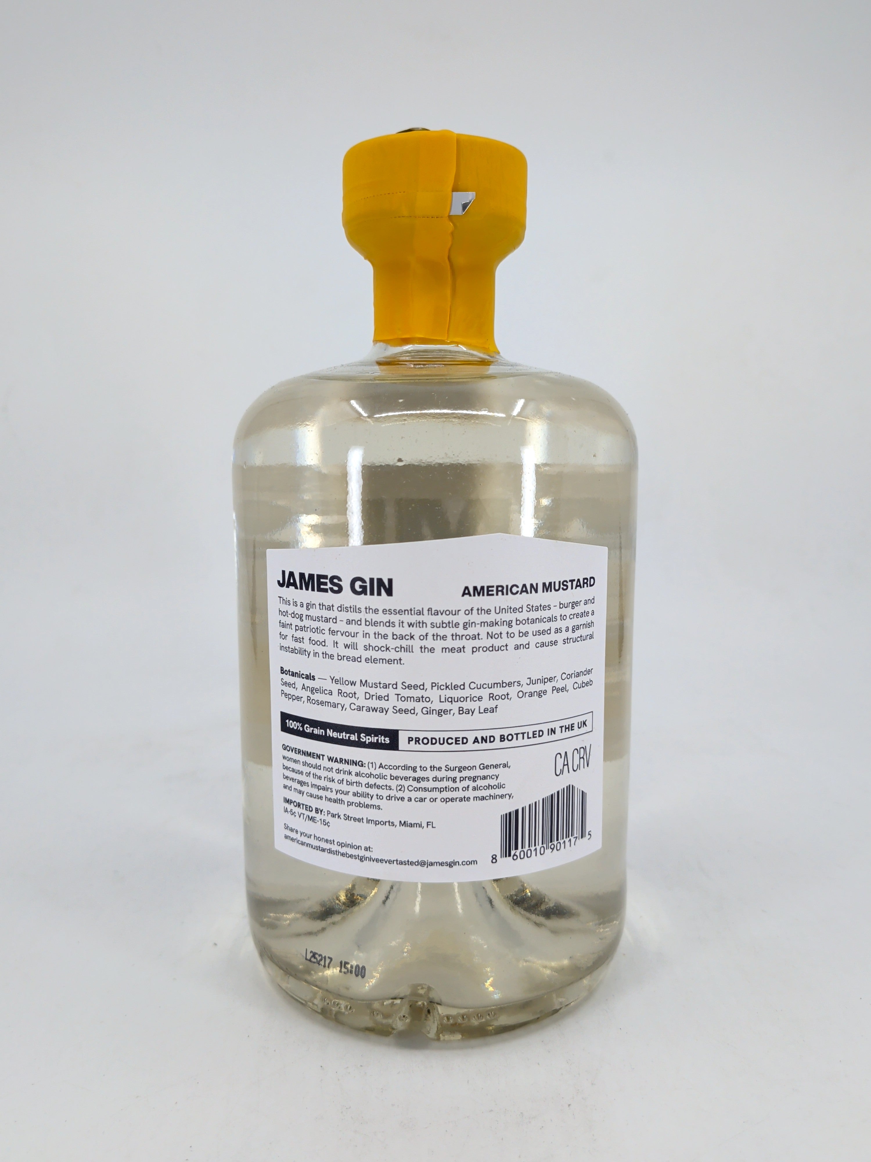 James Gin American Mustard 700ml