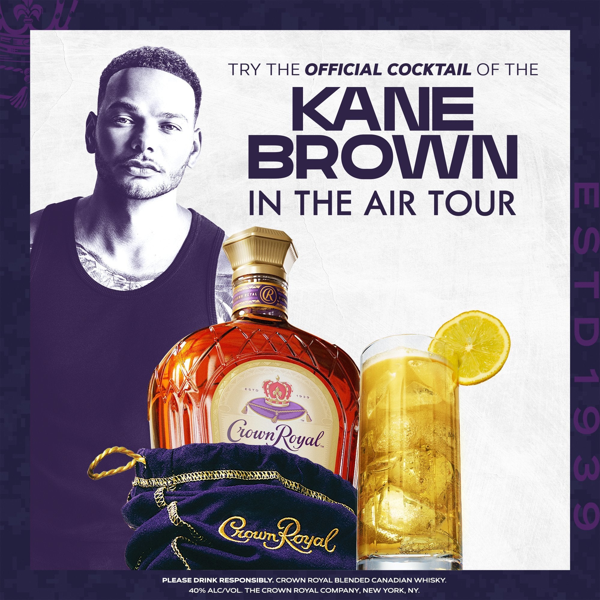 Crown Royal Limited Edition Fine De Luxe with Como Bag 750 ML - Captain Caskwell