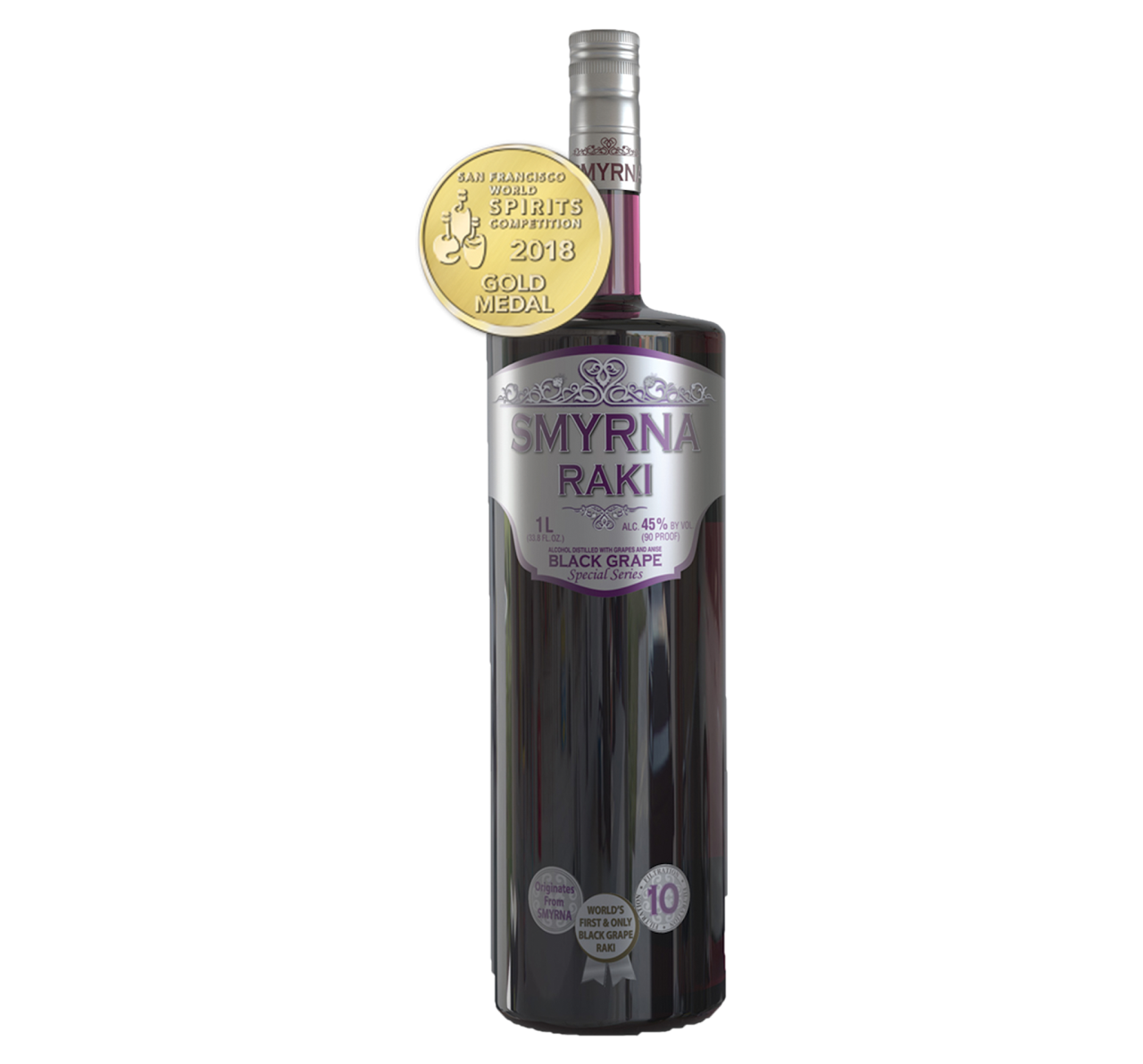 Smyrna Raki Raki Black Grape 1 L - Captain Caskwell