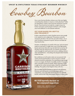 Garrison Bros Cowboy 2026 - Presale