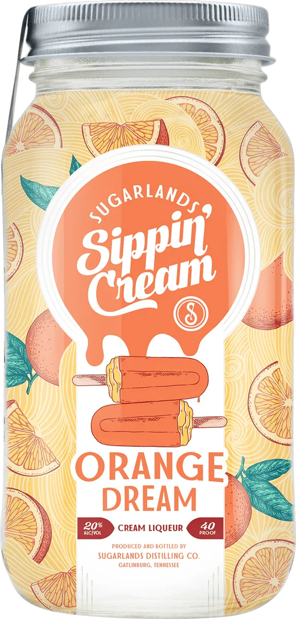 Sugarlands Shine Electric Orange cream 750 ml - Captain Caskwell