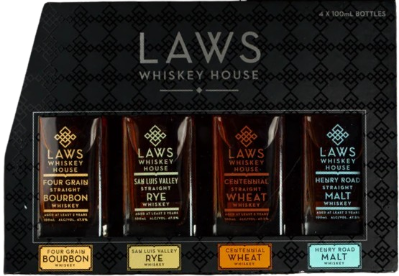Laws Whiskey House Set 4x100ml - Captain Caskwell