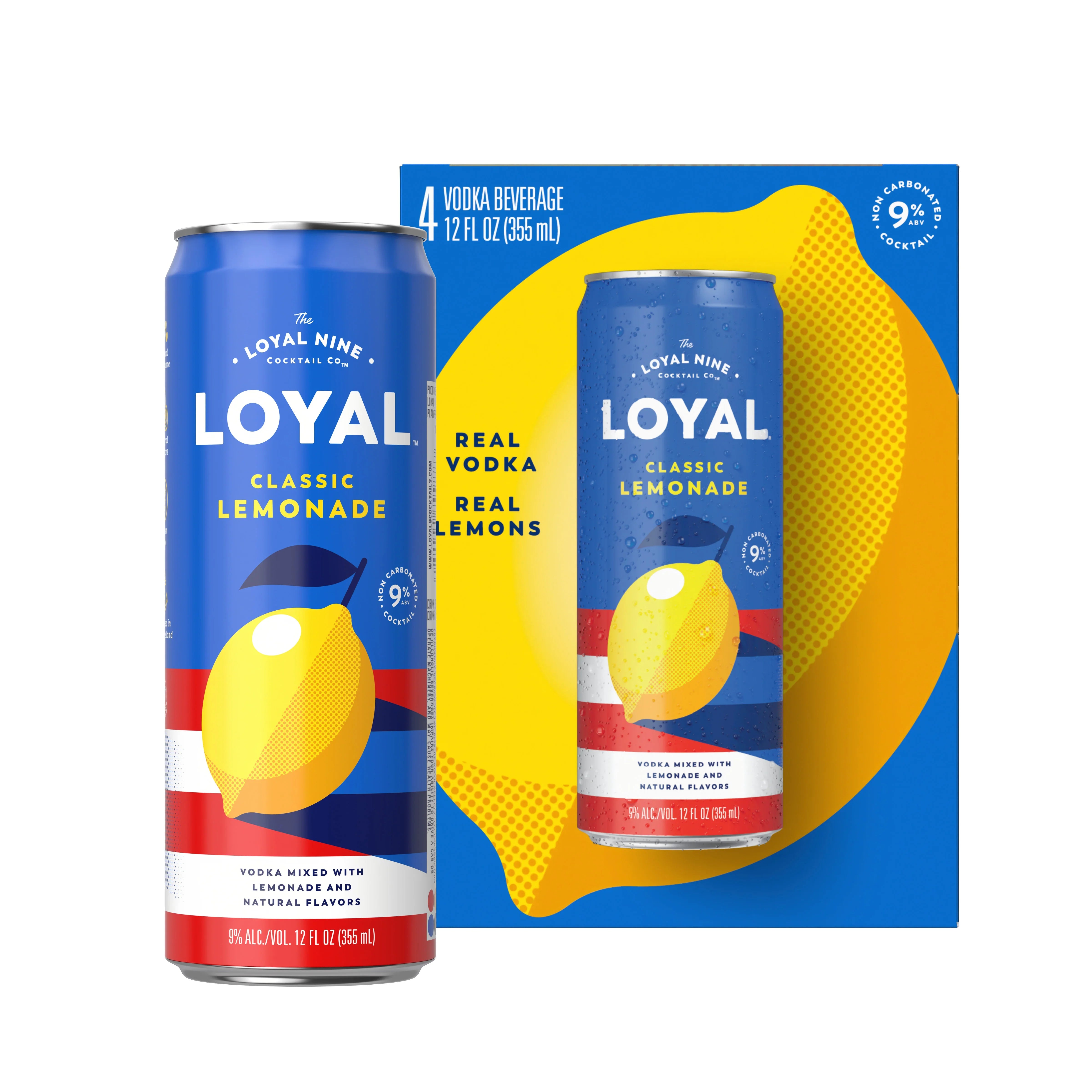Loyal 9 Lemonade (4 Pack) 355 ML - Captain Caskwell