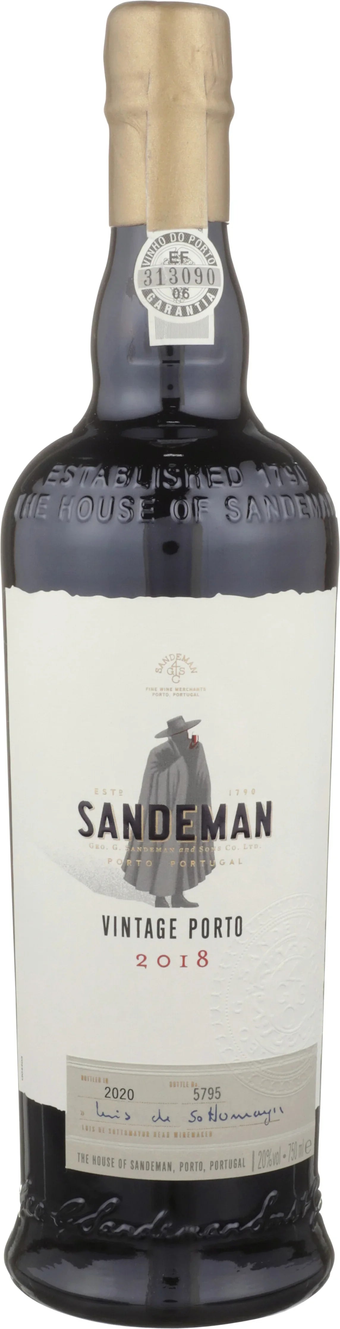 Sandeman Sandeman Vintage Porto 2018 750 ml - Captain Caskwell