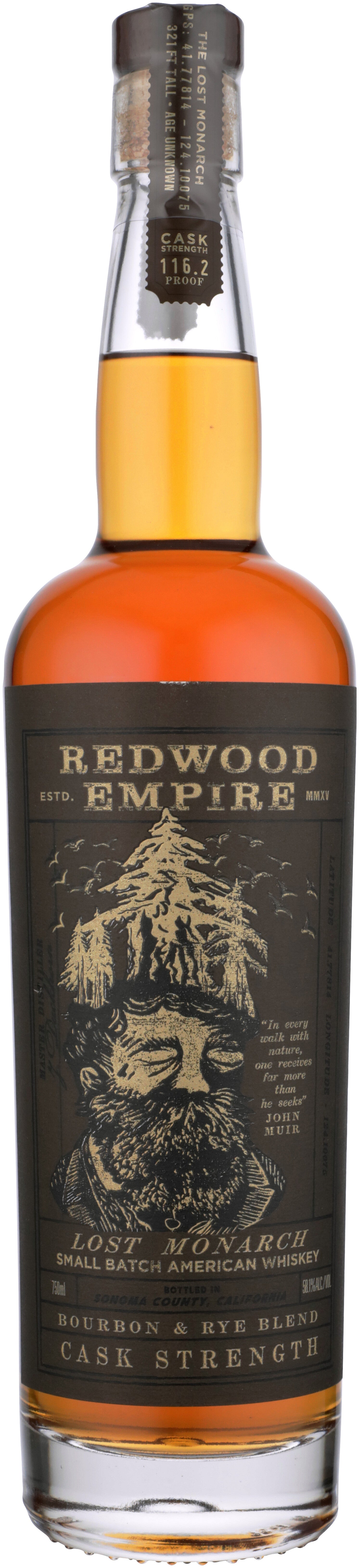 Redwood Empire Lost Monarch Blended of Straight Cask Strength 750 ml - Captain Caskwell
