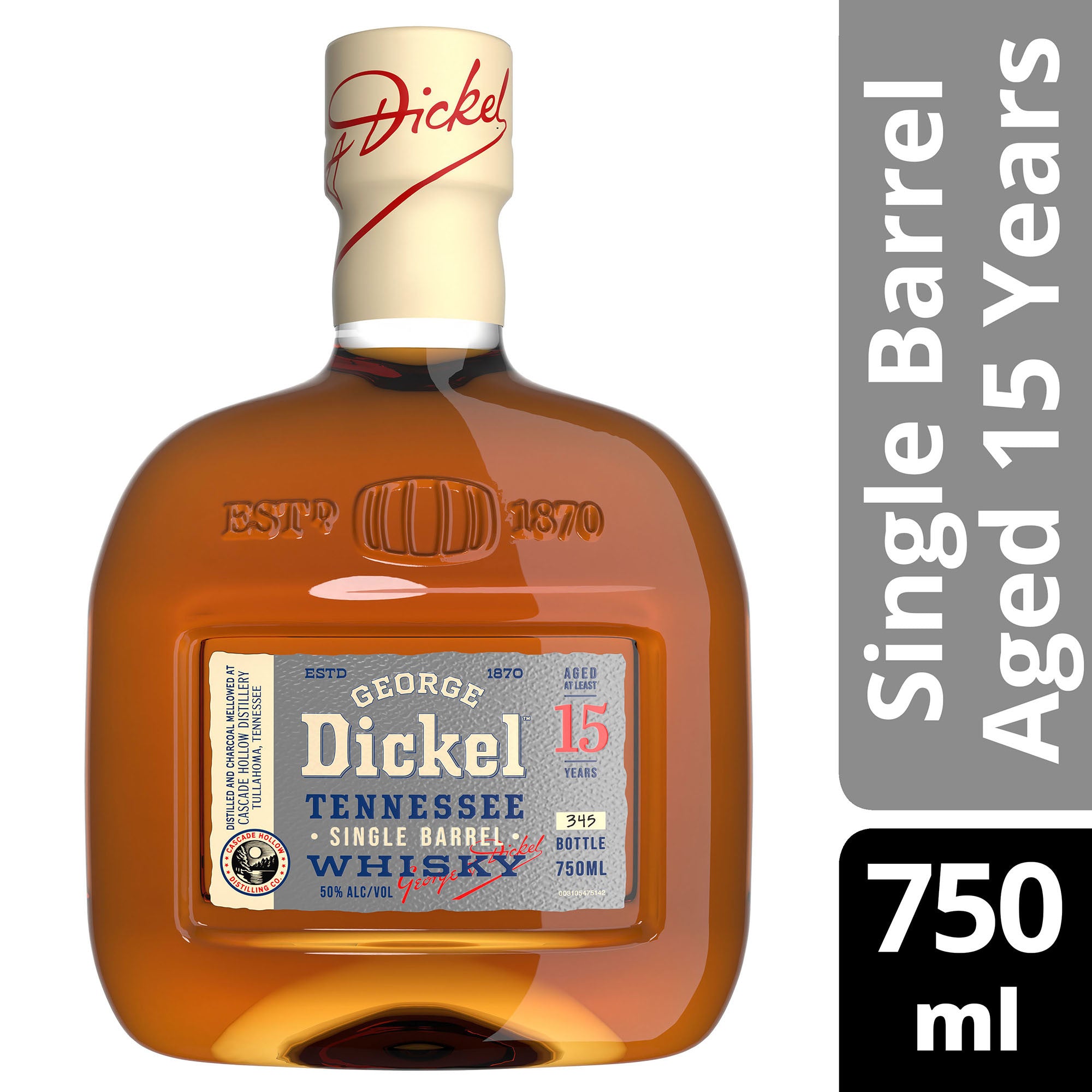 George Dickel 15 Year Single Barrel Whisky 750ml - Captain Caskwell