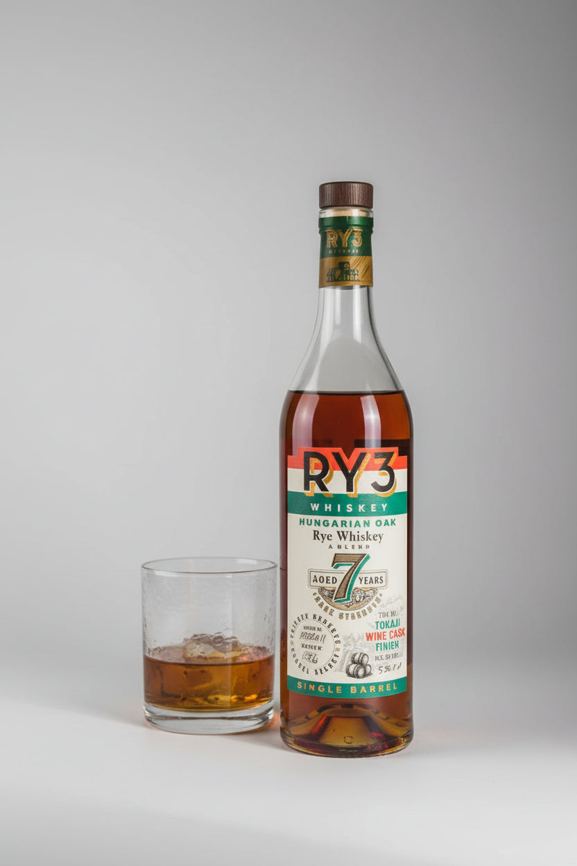 RY3 Whiskey Hungarian Oak 7 Year Tokaji Wine Cask Finish Single barrel 750ml