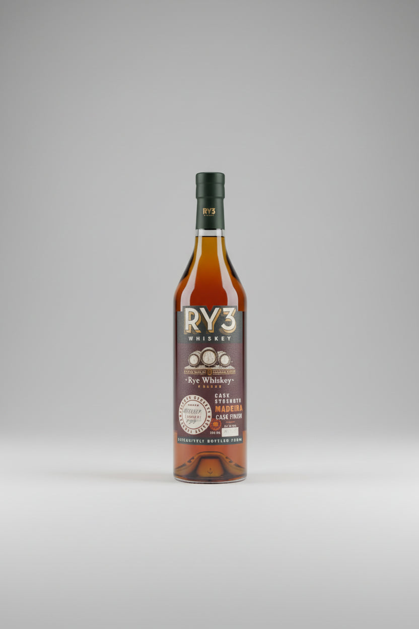 RY3 Whiskey Cask strength Madeira Cask Finish Rye Whiskey 750ml