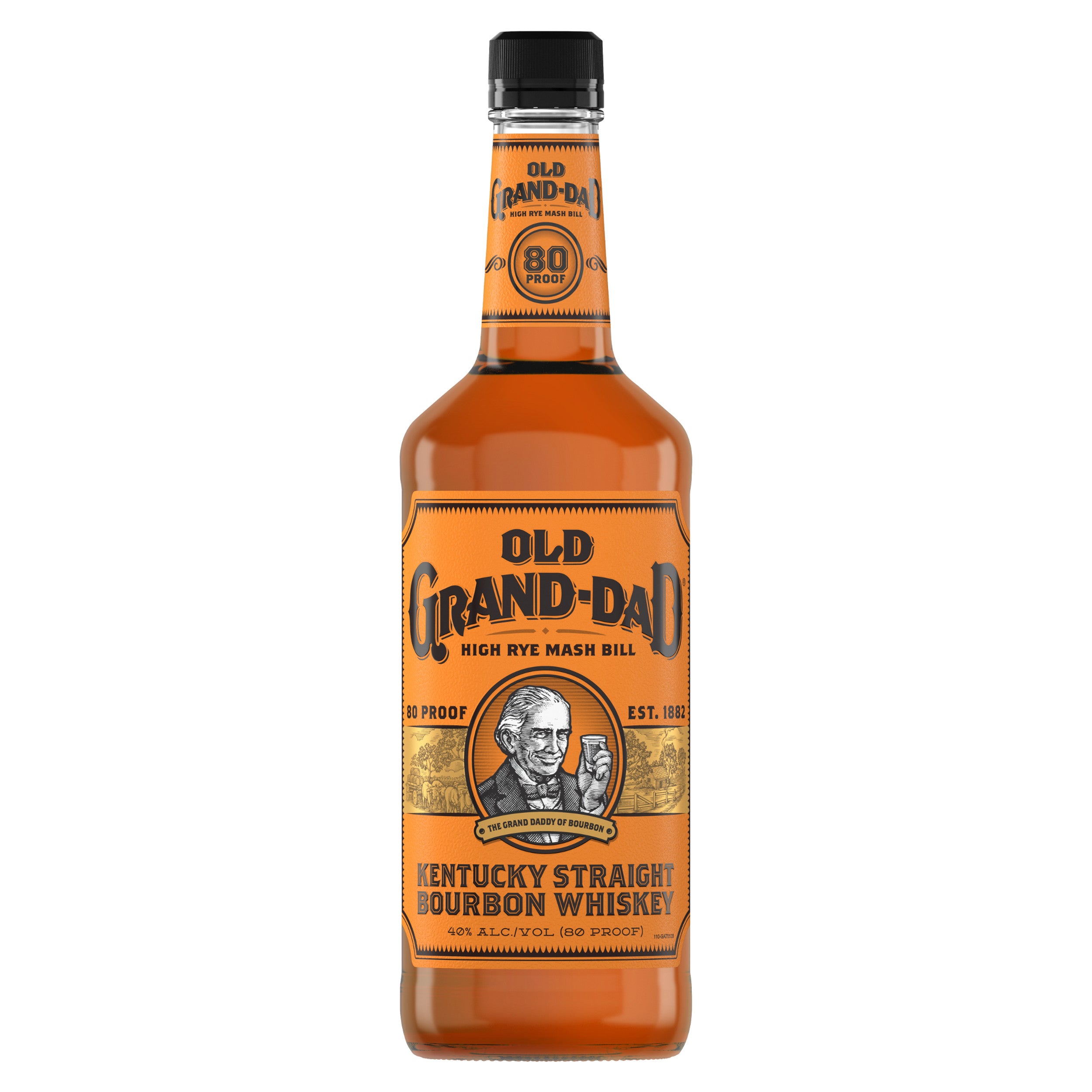 Old Grand Dad Kentucky Straight Bourbon Whiskey 80 Proof 750 ml - Captain Caskwell