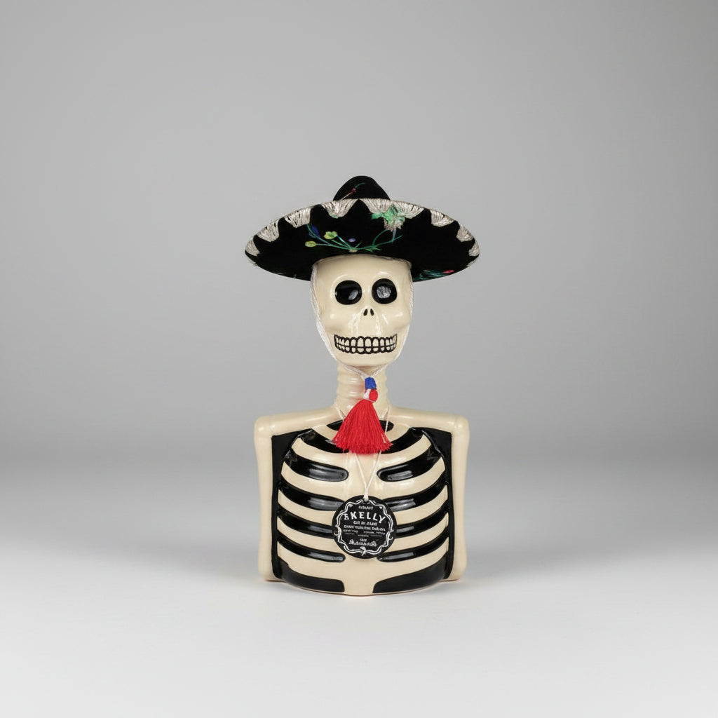 Skelly Tequila Reposado w Mariachi Hat 750 ml