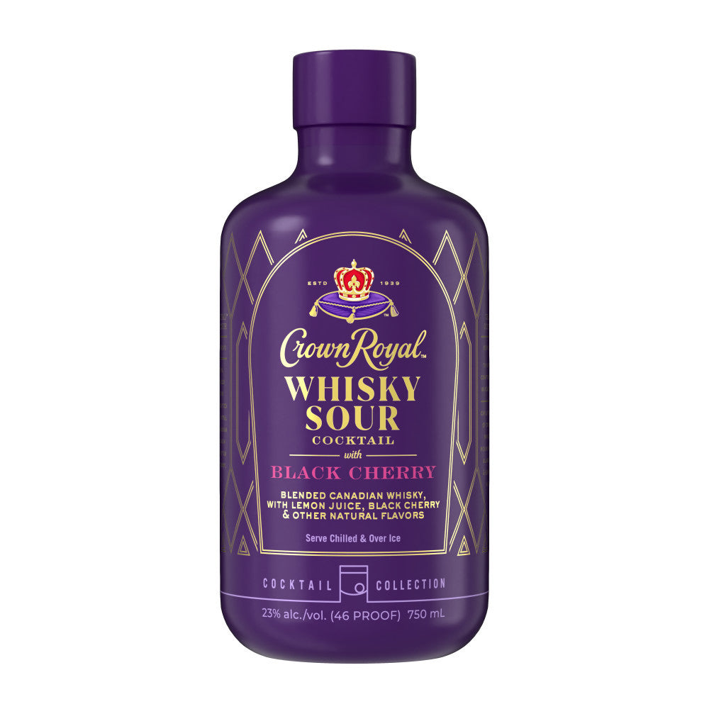 Crown Royal Black Cherry Whisky Sour Cockatil 750 ML - Captain Caskwell
