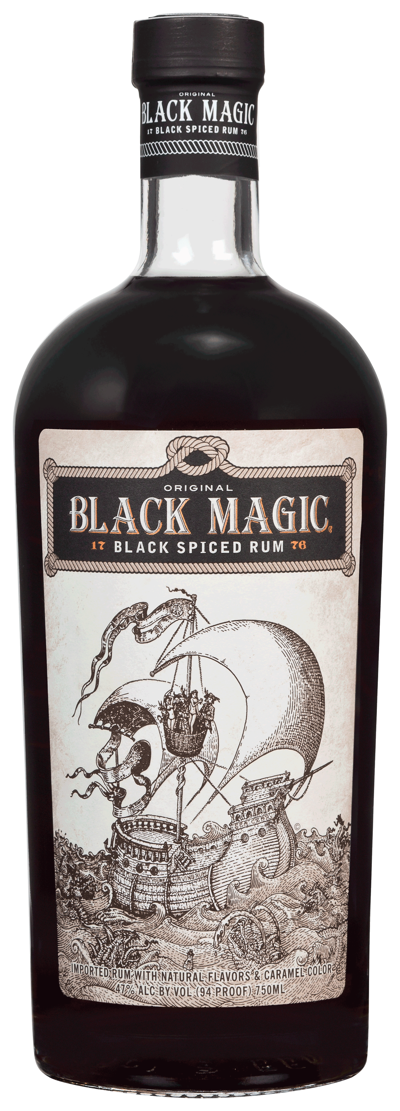 Black Magic Black Spiced 750 ml - Captain Caskwell