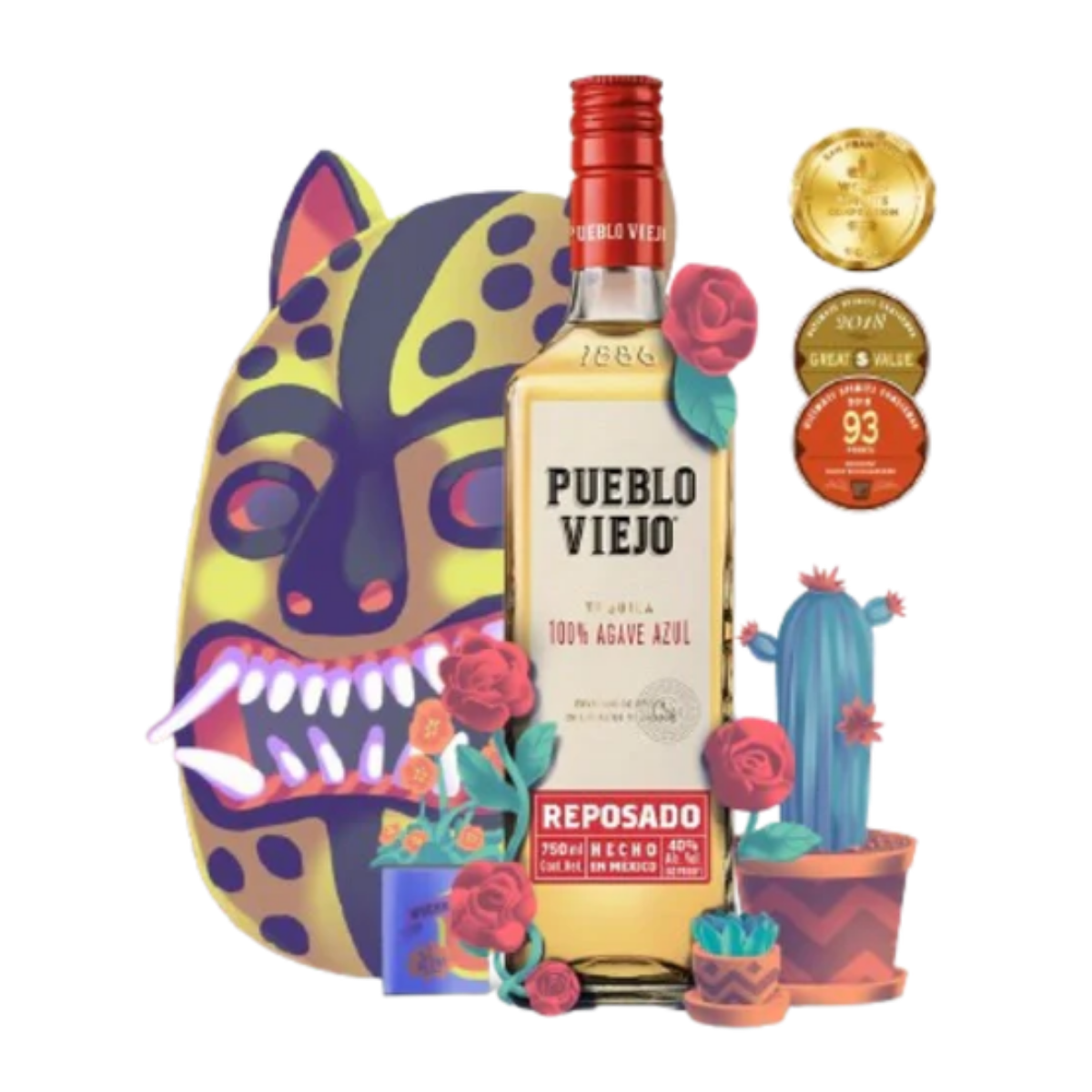 Pueblo Viejo Reposado 750 ml - Captain Caskwell