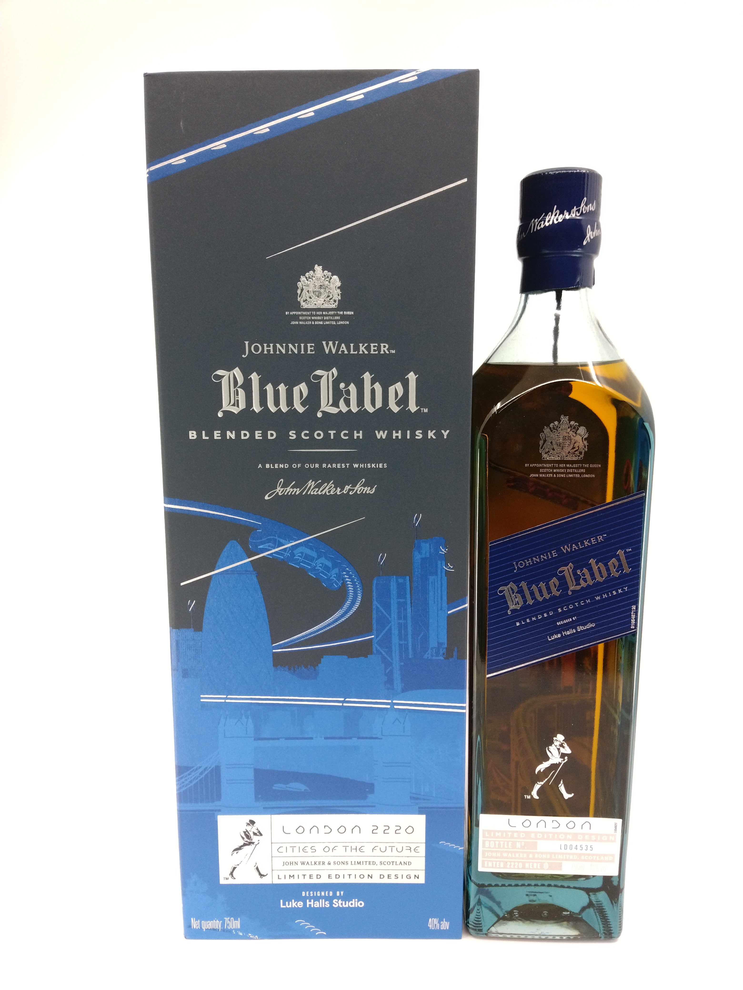Johnnie Walker Blue Label Cities of the Future London 2220 Scotch Whisky 750 ML