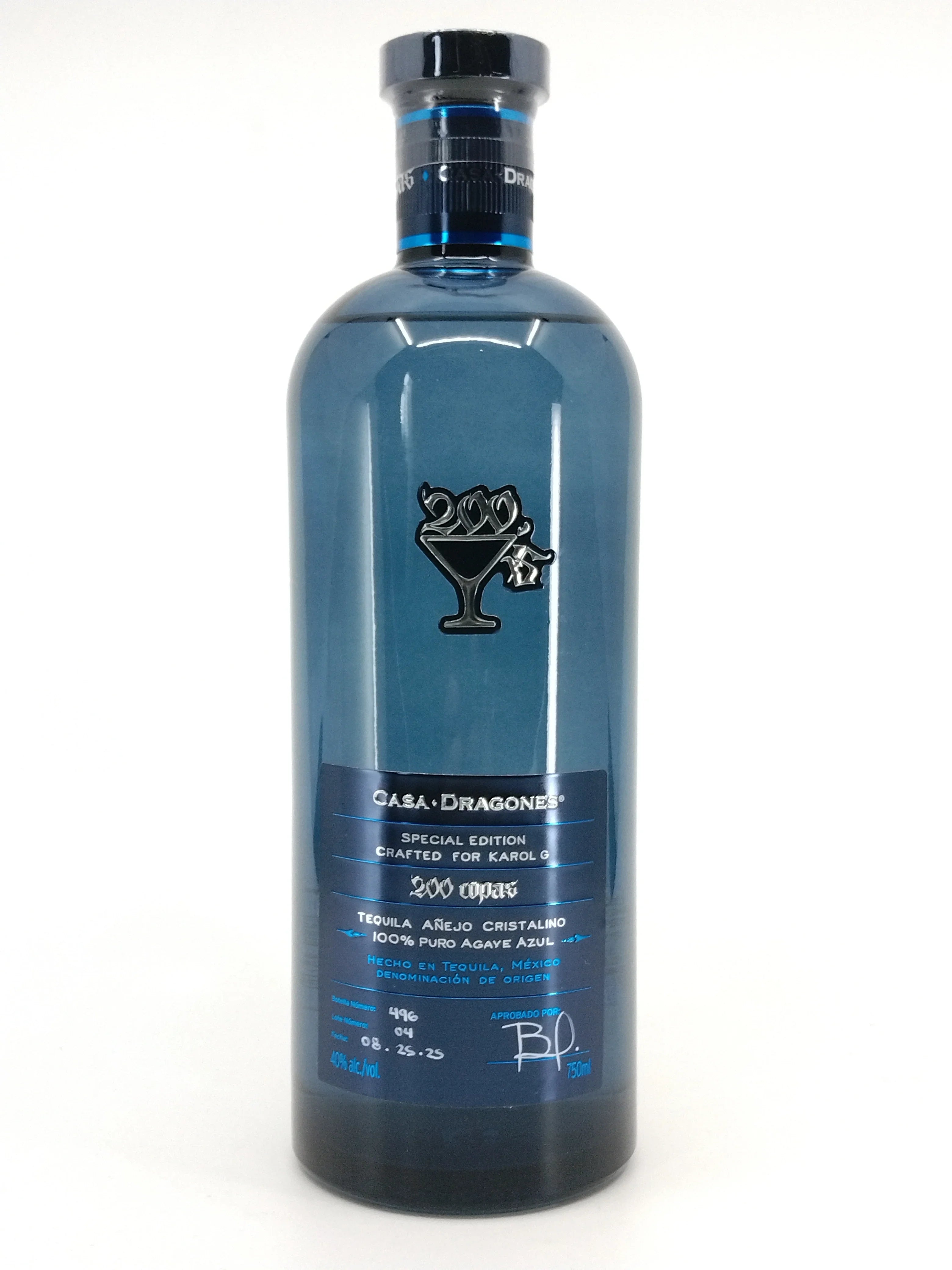 Casa Dragones Special Edition Karol G 200 Copas Tequila Anejo 750 ml