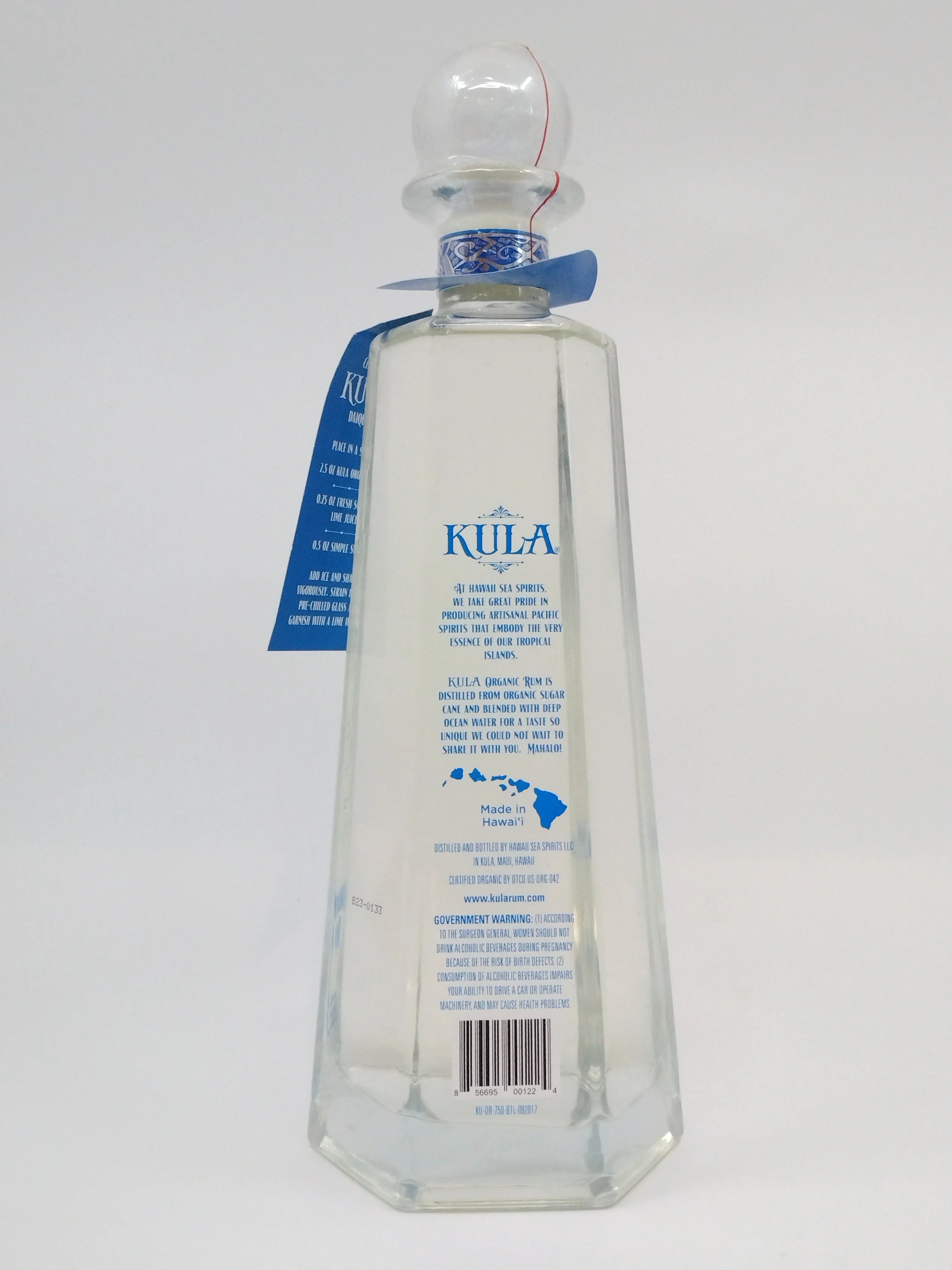 Kula Organic Rum 750 ml