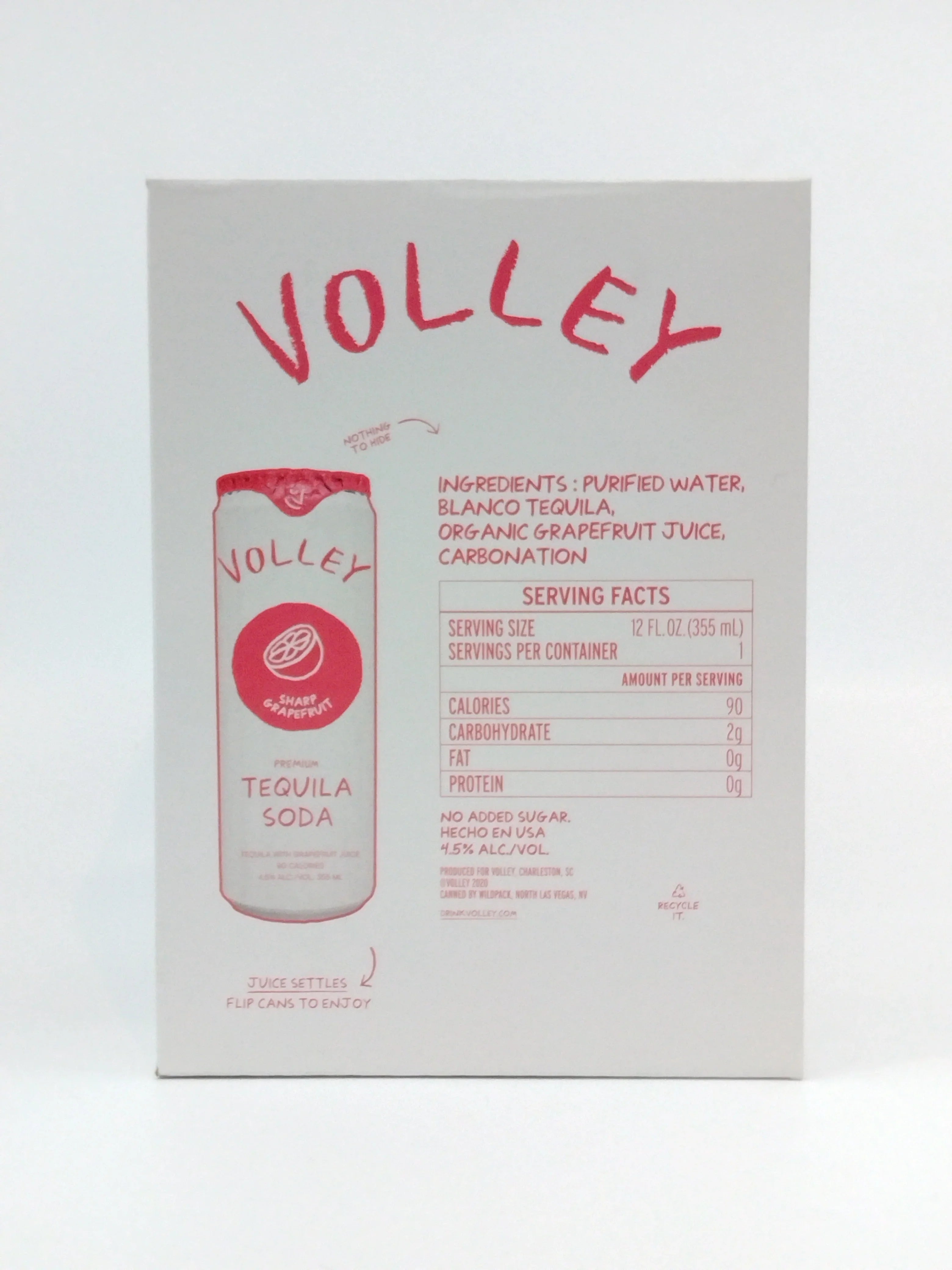 Volley Sharp Grapefruit (4 pack) 4x355ml
