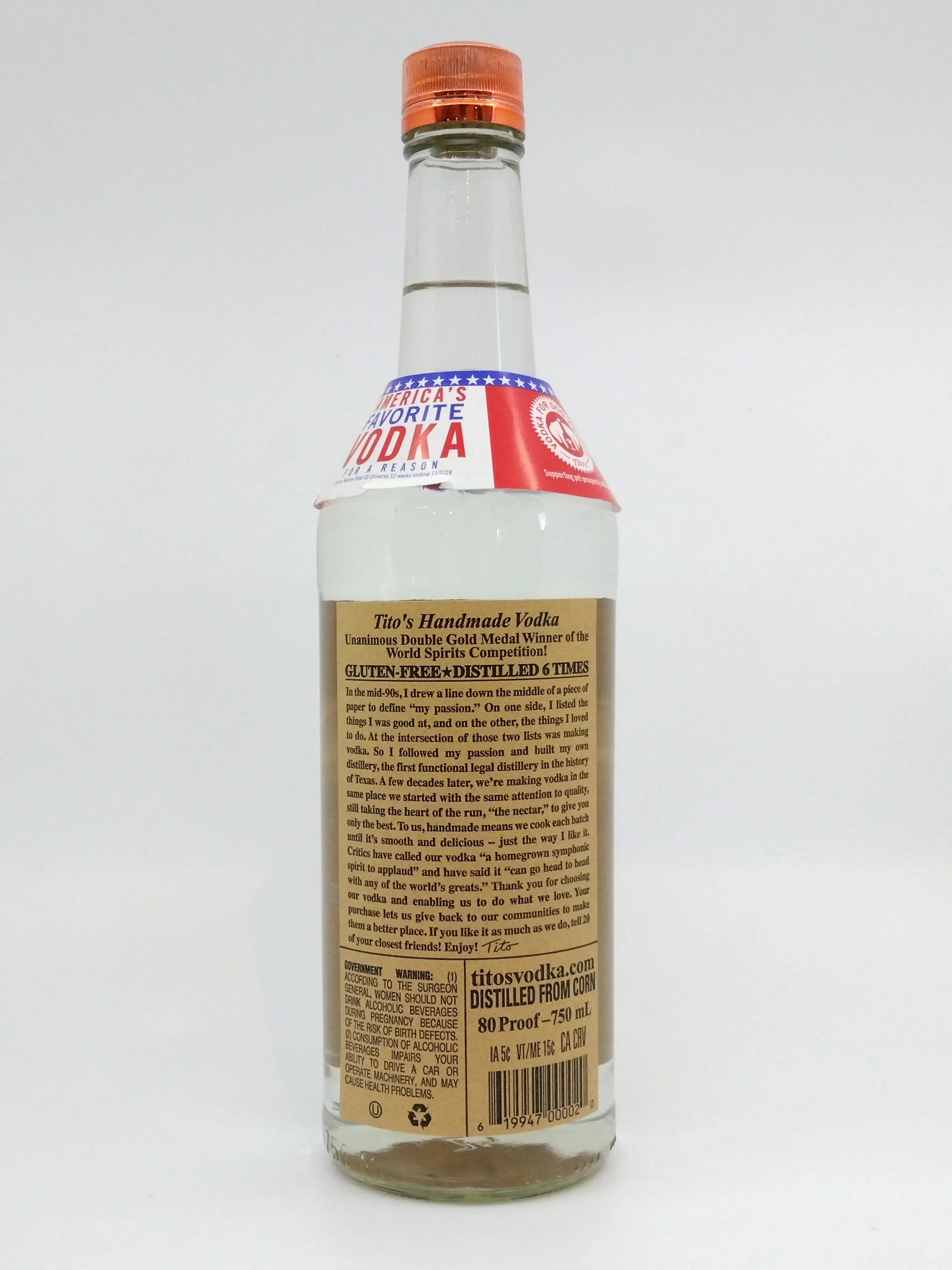 Tito's Handmade Vodka 750 ml
