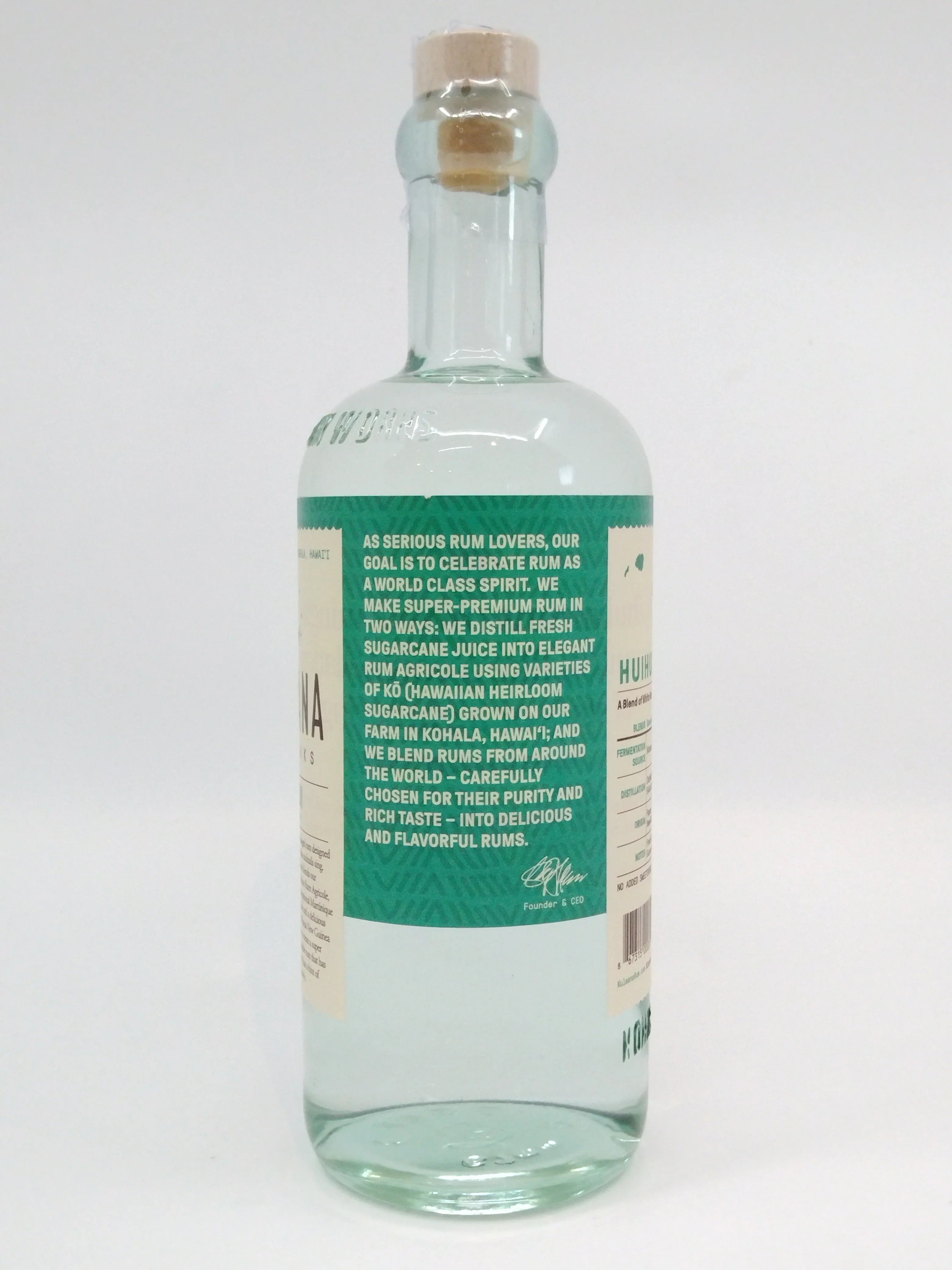 Kuleana Huihui White Rum 750 ml