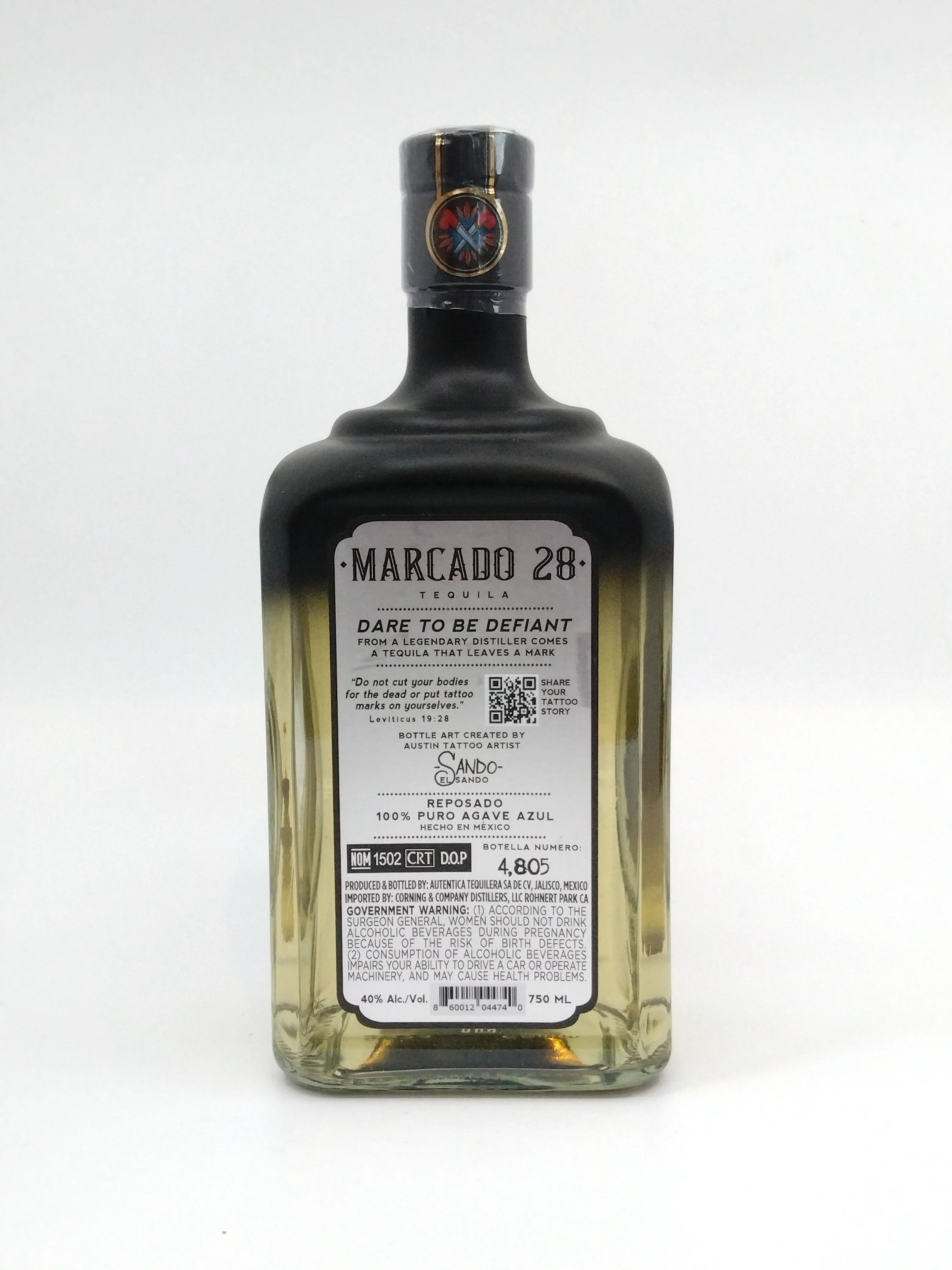 Marcado 28 Tequila Reposado 750 ml